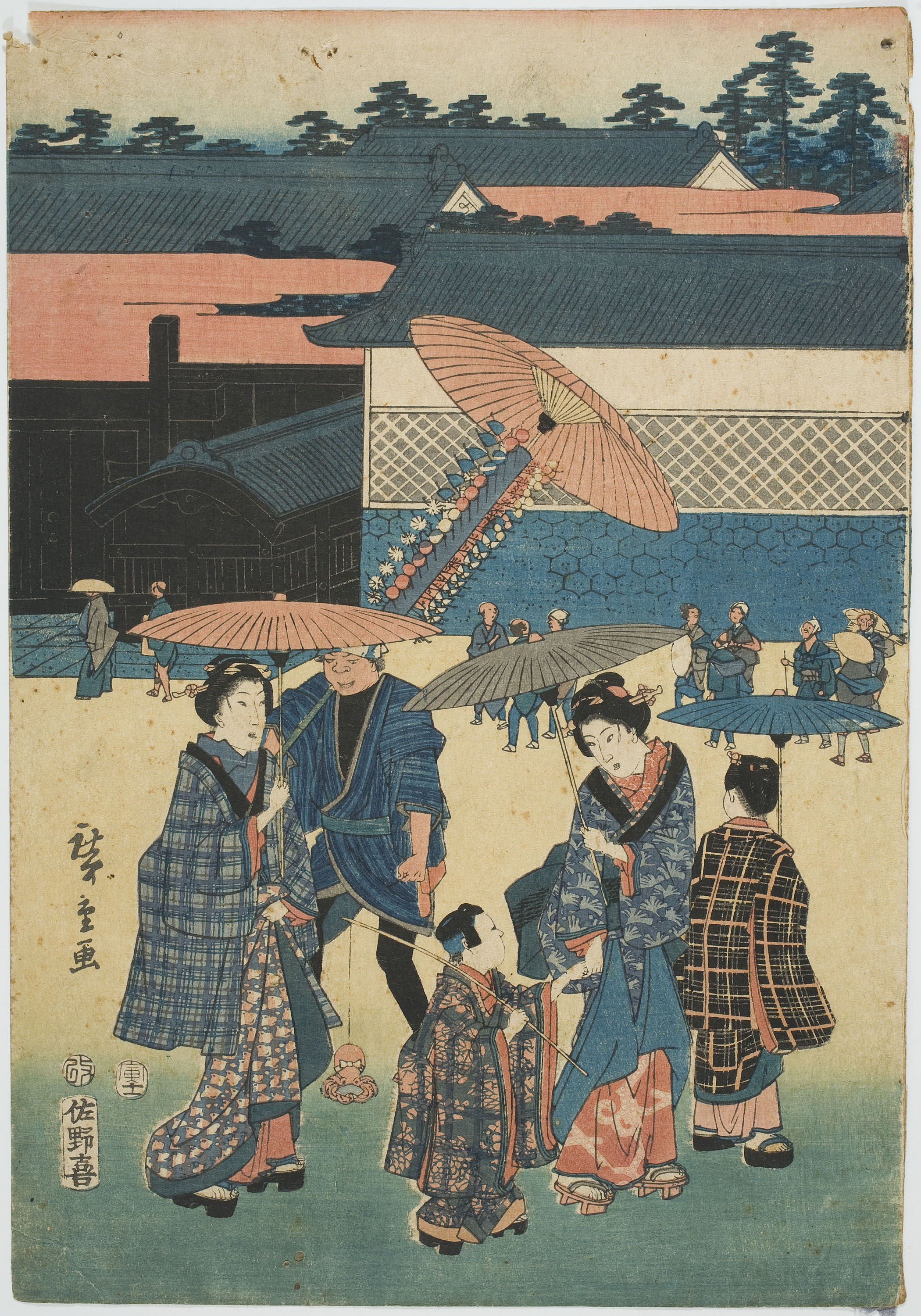 image for: Ando Hiroshige - Kasumigaseki (Llocs famosos de la capital oriental) (Tōtō meisho) - 1854