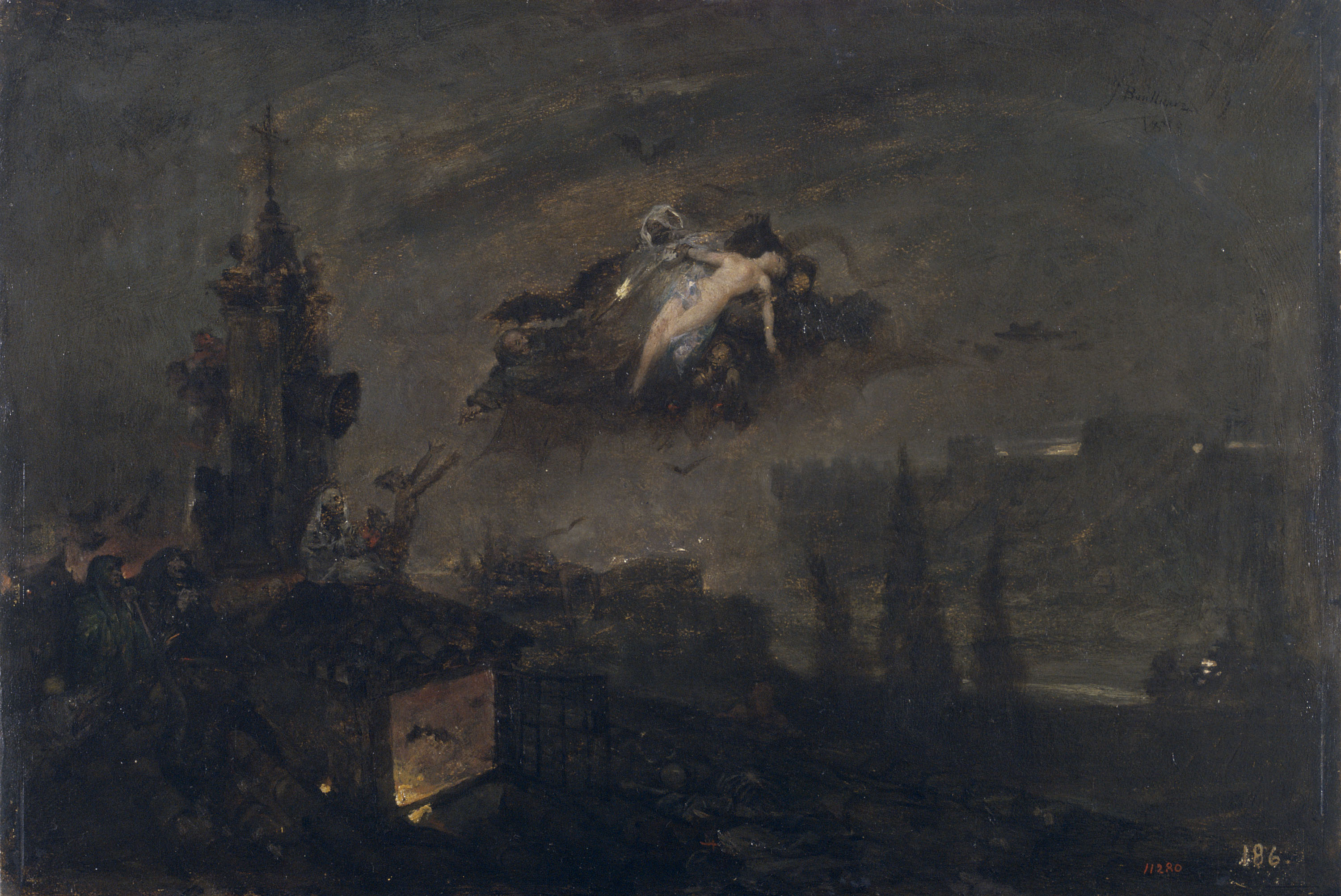 image for: Josep Benlliure Gil - Les bruixes del campanar - 1878