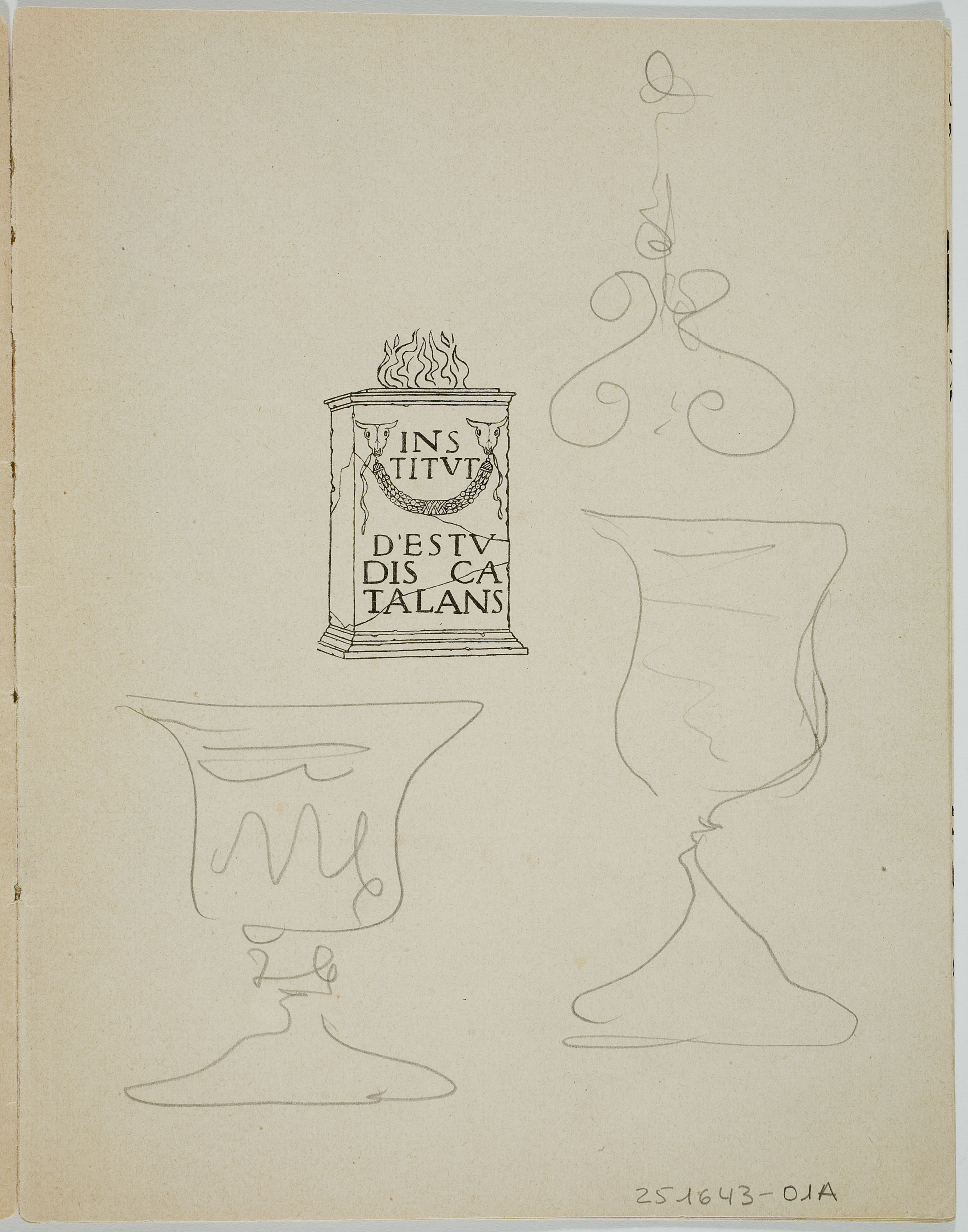 image for: Ismael Smith - Caricatures al «Dictamen-acord de constitució. Reglament interior» de l’Institut d’Estudis Catalans, de 1907 - 1907 [5]