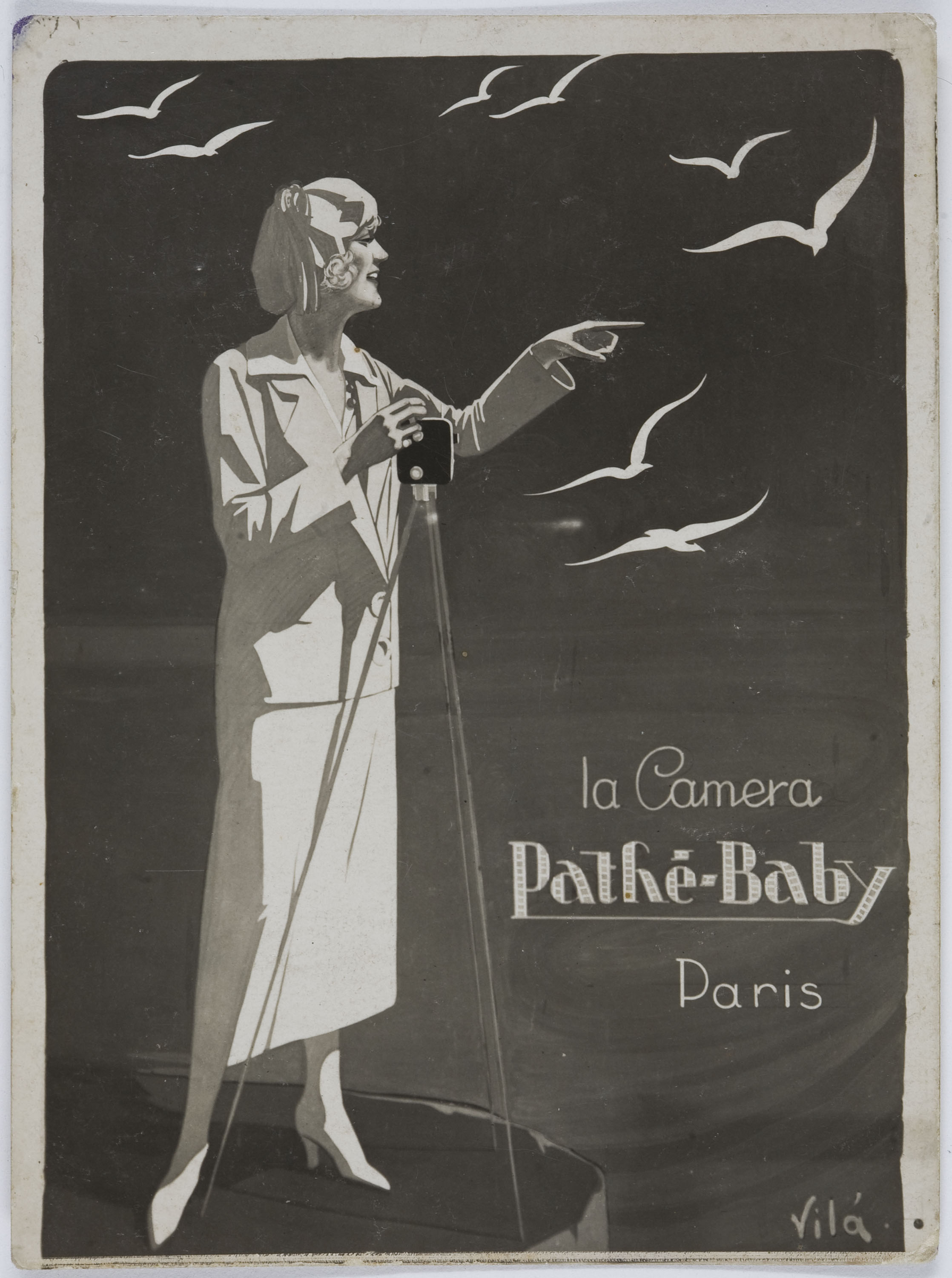 image for: Emili Vilà  - Fotografia model per al cartell «Pathé-Baby» - Entre 1920-1925
