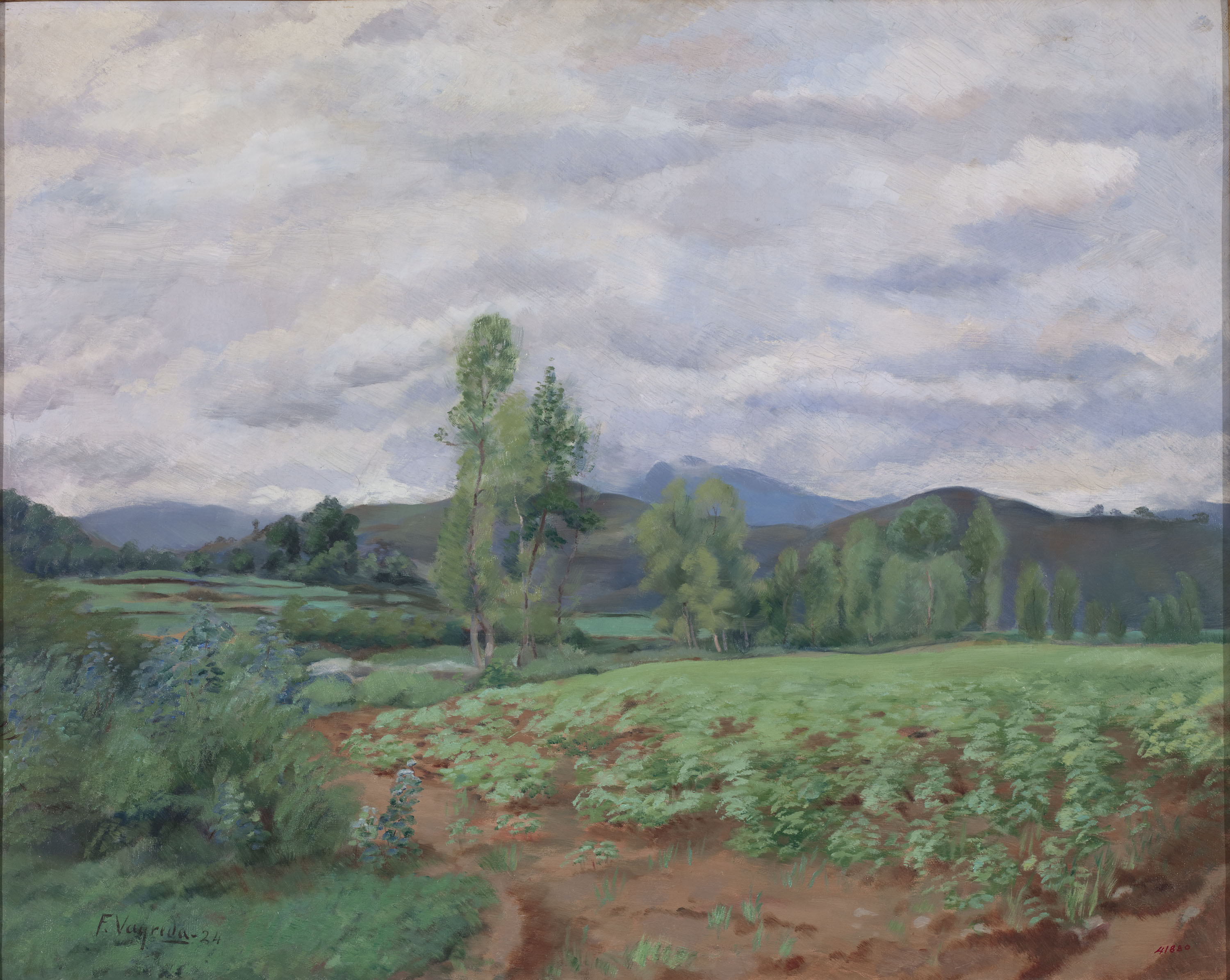 image for: Francesc Vayreda - Paisatge d&#039;Olot - 1924