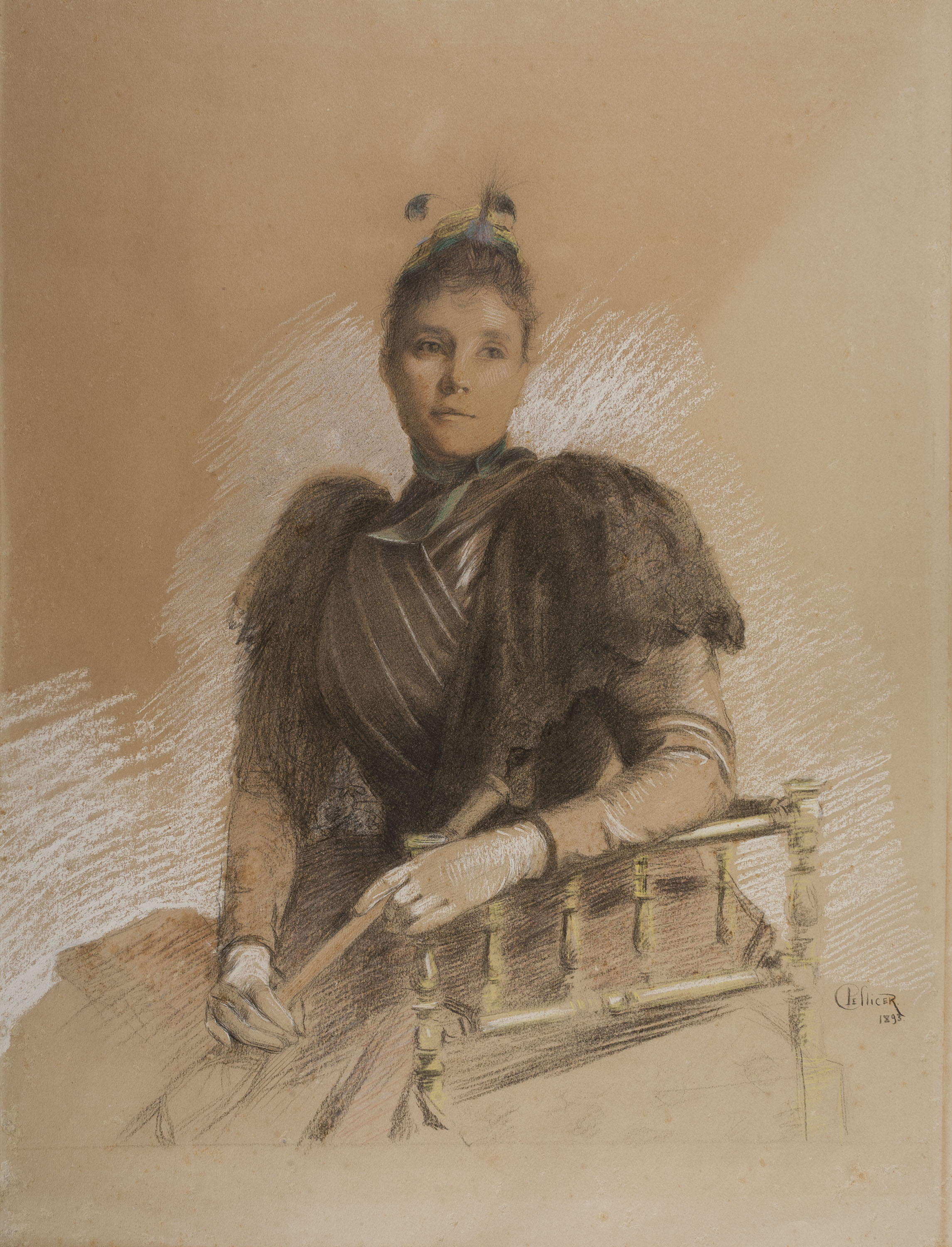 image for: Carles Pellicer - Retrat de Matilde Rouvière, mare de l&#039;artista - 1893