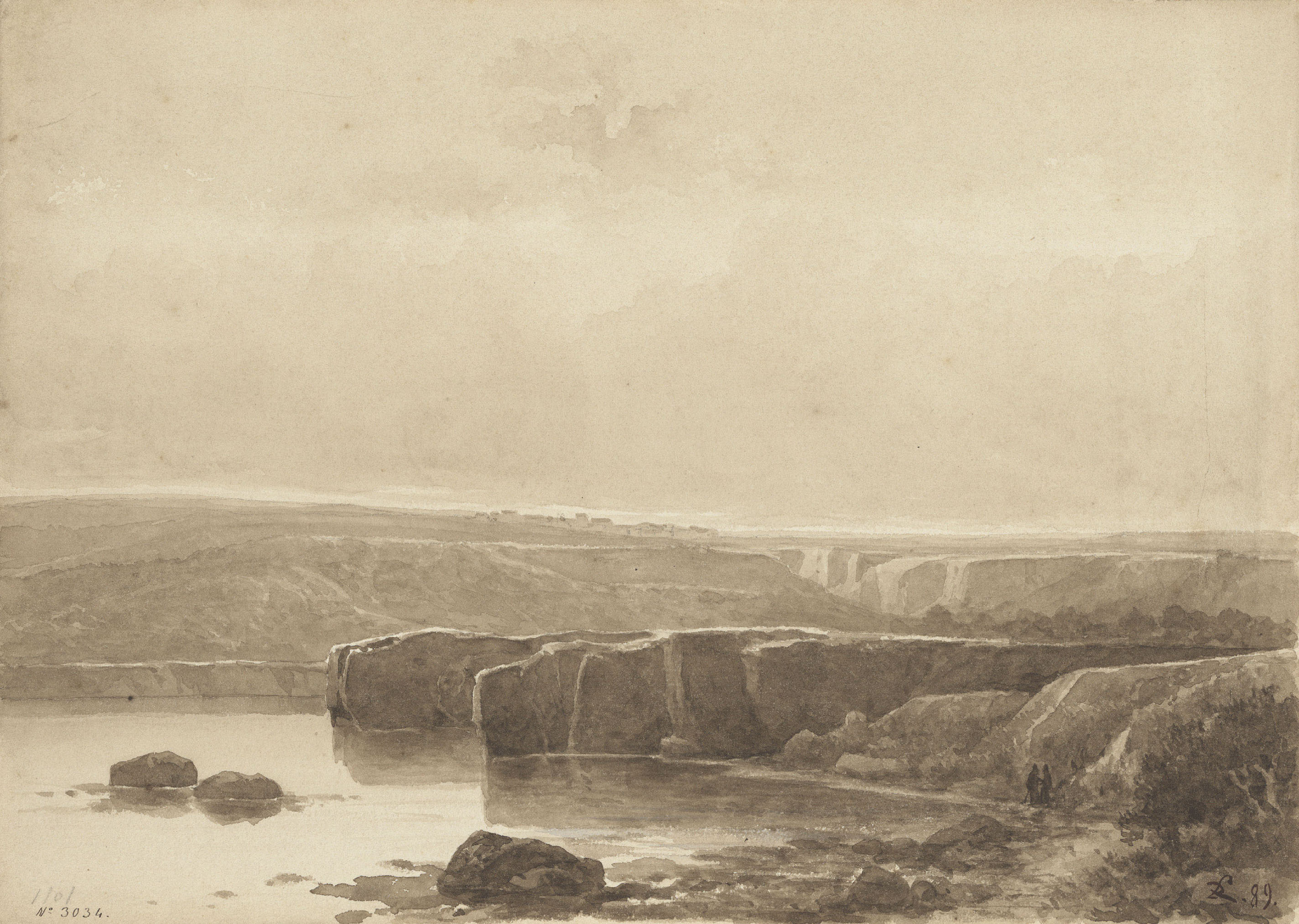 image for: Lluís Rigalt - Paisatge amb riu - 1889