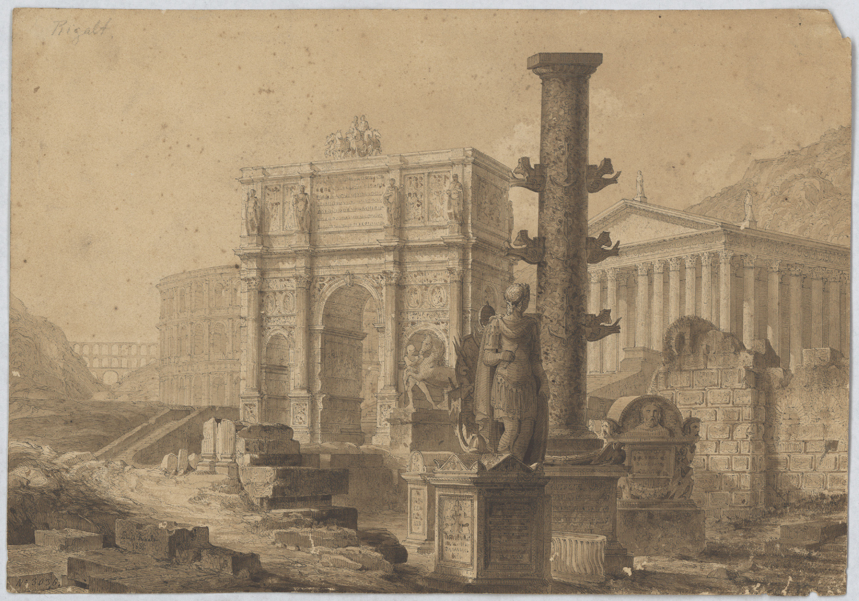 image for: Lluís Rigalt - Arquitectura fantàstica - 1855