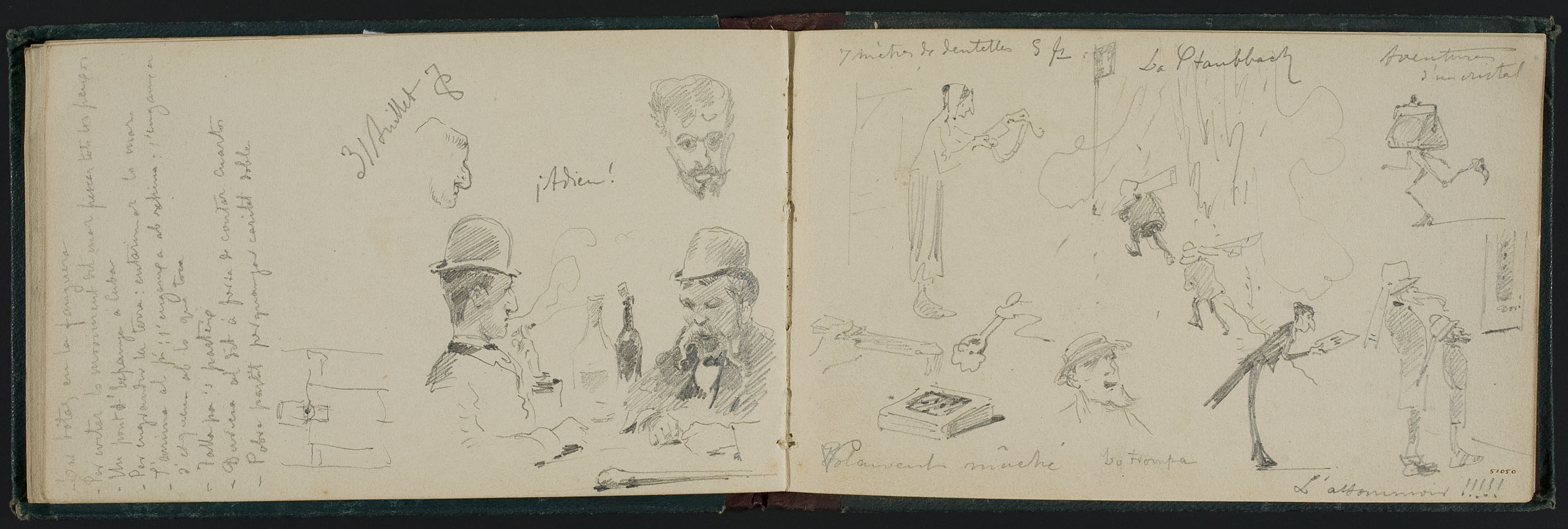 image for: Apel·les Mestres - Apunts de figures - Cap a 1878