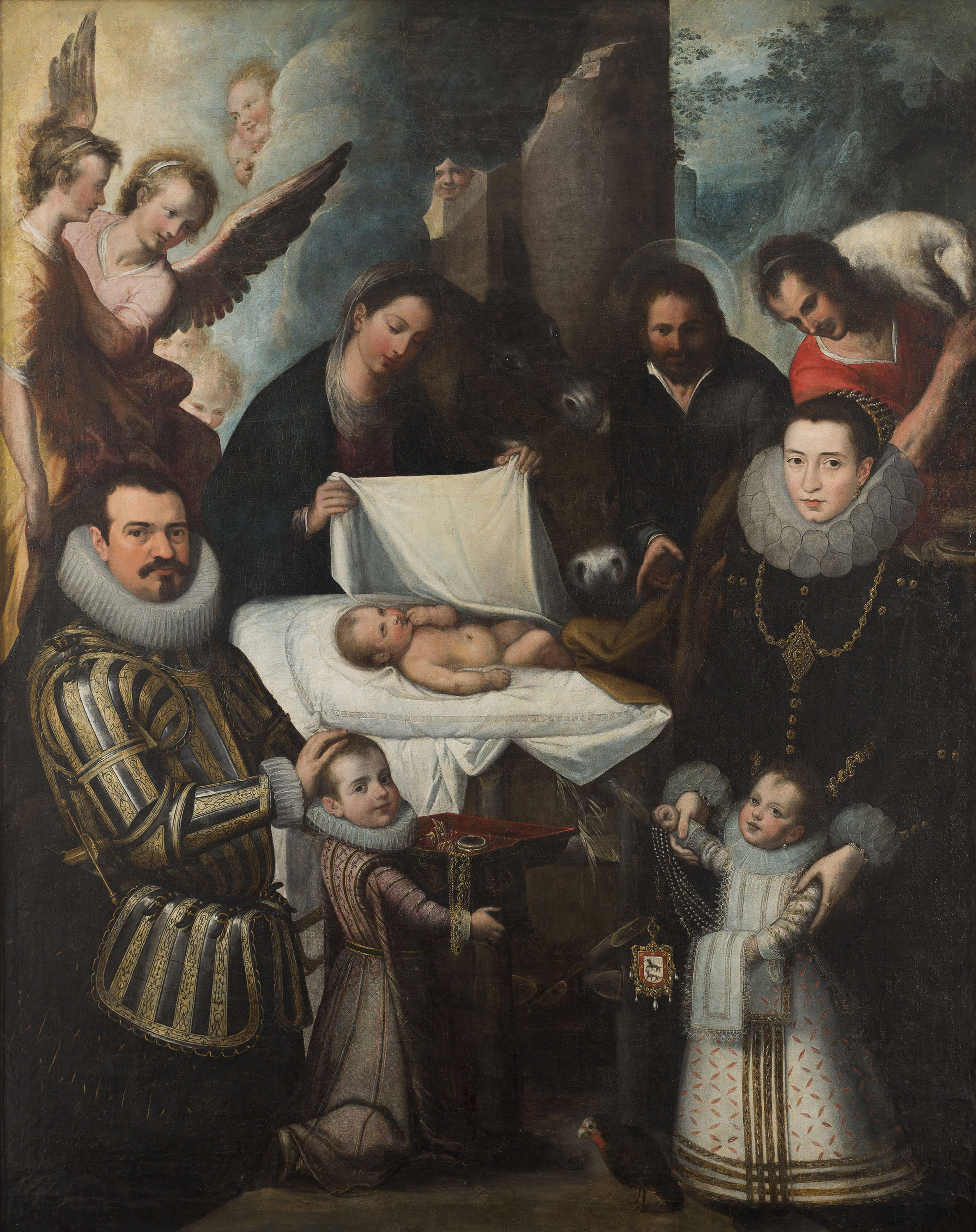 image for: Juan de Roelas - Adoració de Crist amb la família Ayala - Entre 1600-1610