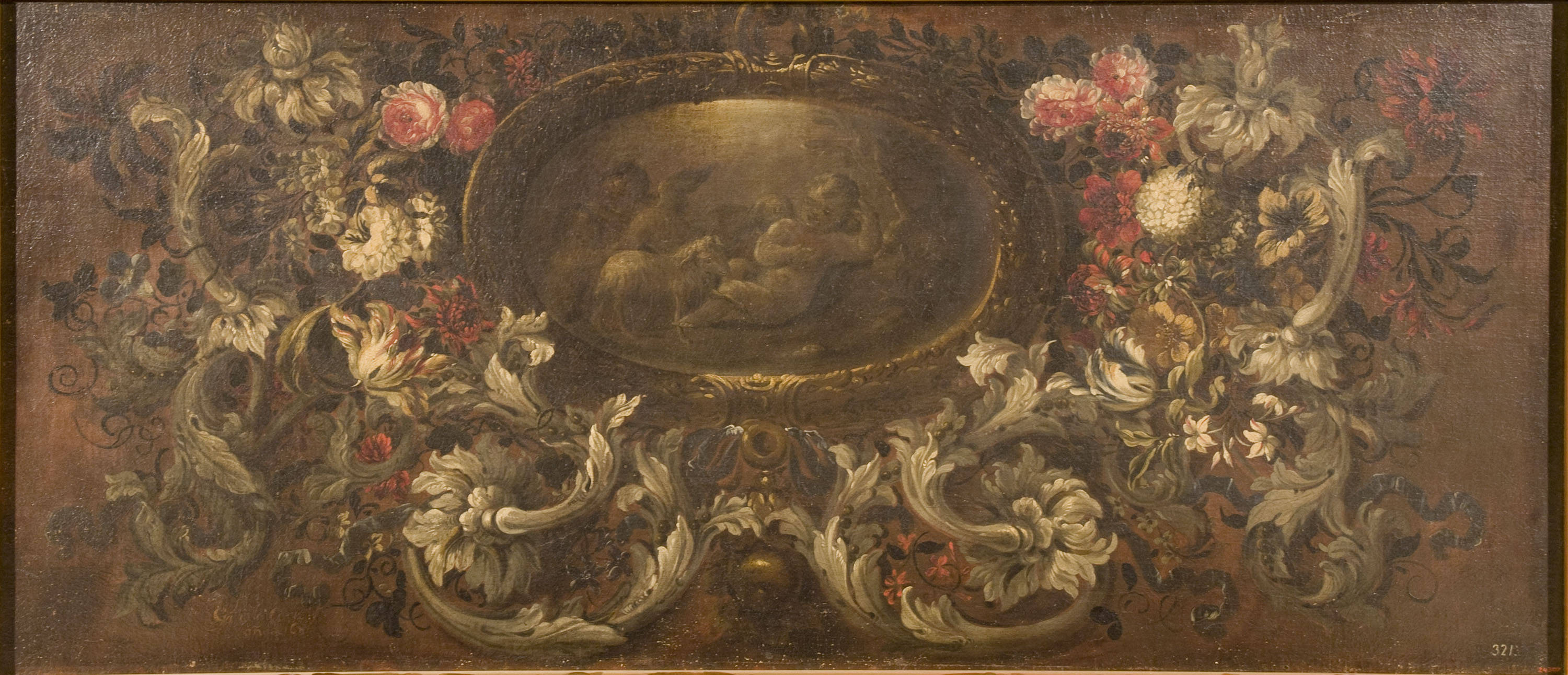 image for: Gabriel de la Corte - Garlanda de flors i medalló - 169(?)