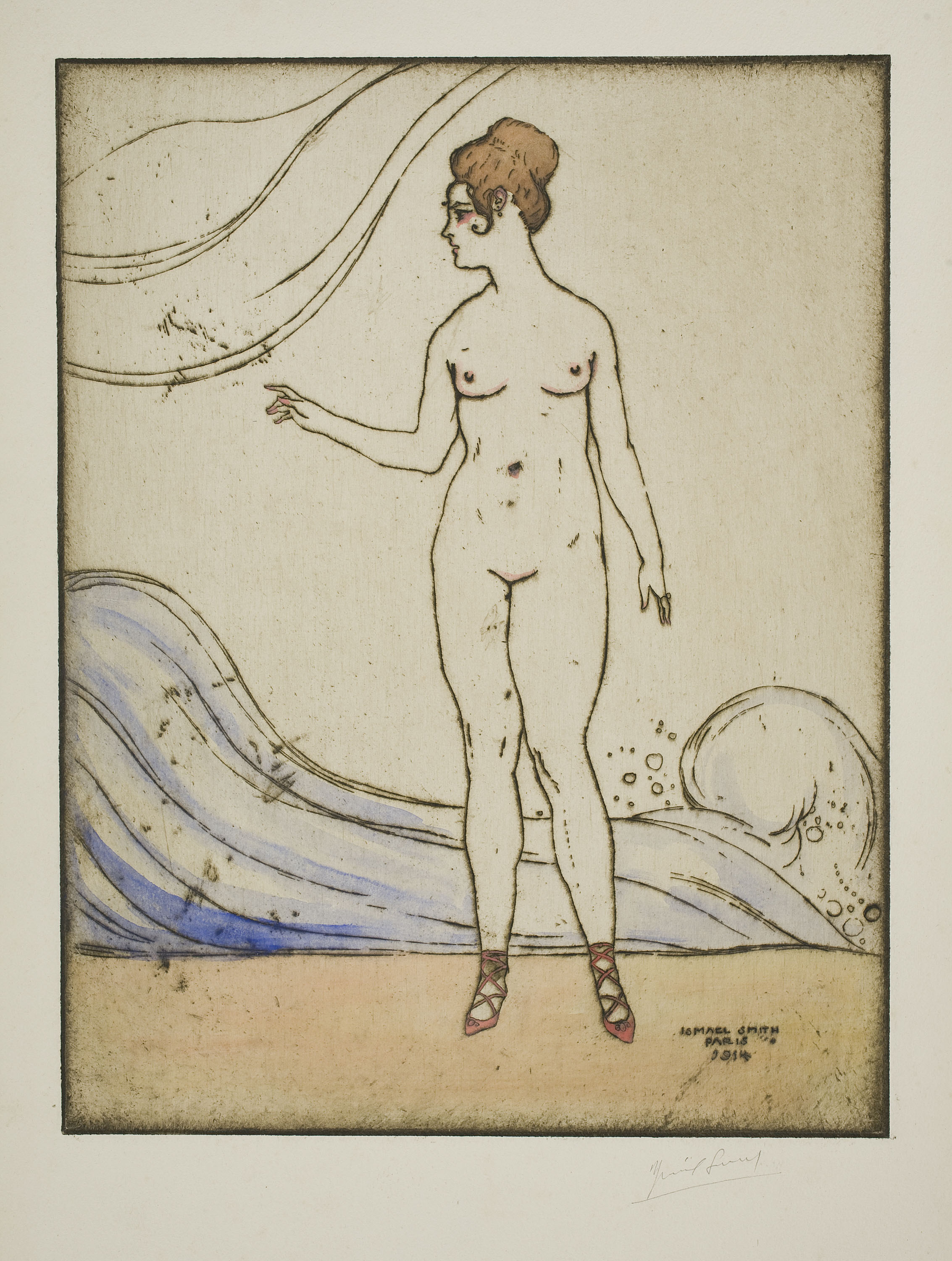 image for: Ismael Smith - Nudity. Waves  - 1914