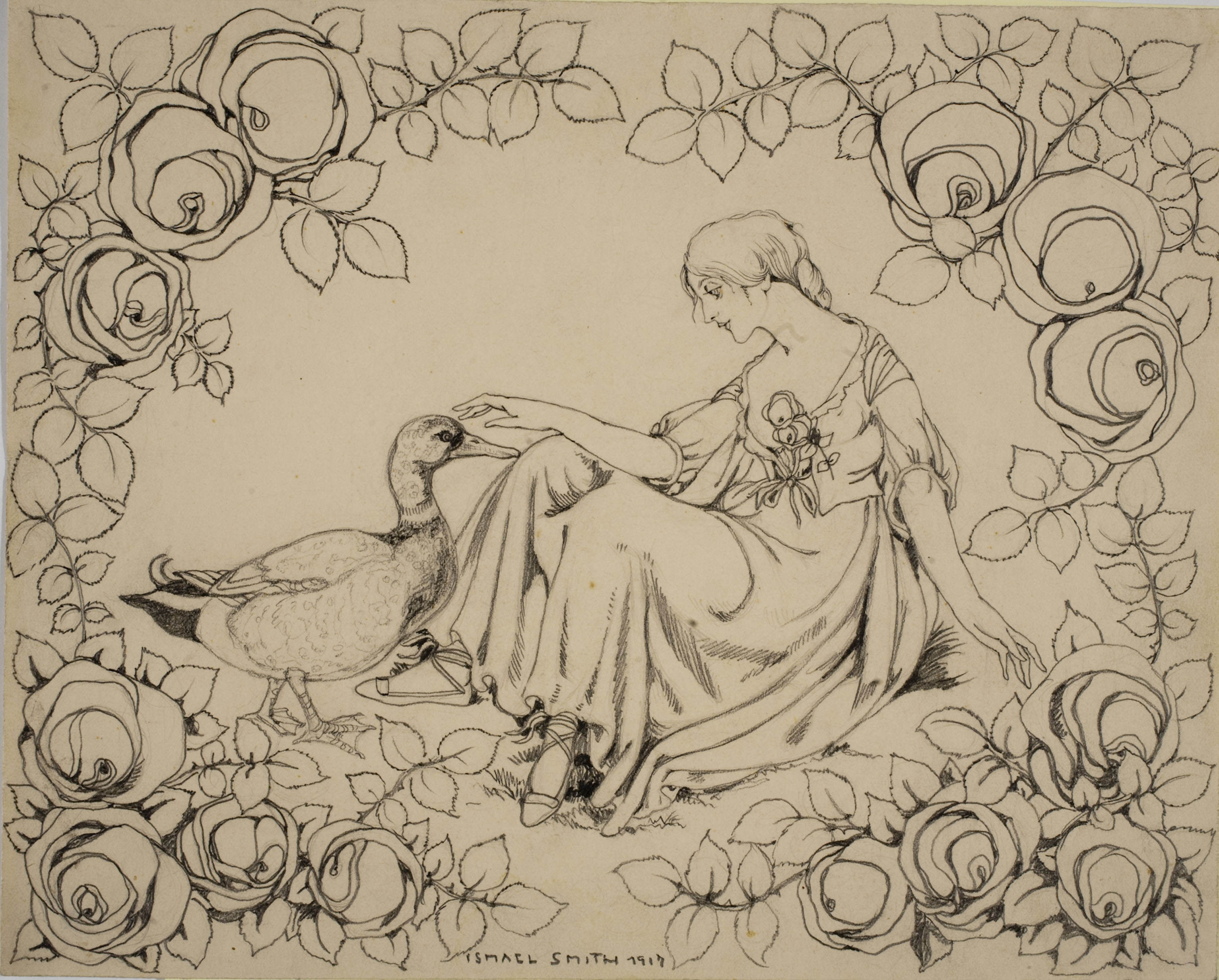 image for: Ismael Smith - Il·lustració per a la coberta del conte «Cabeza de pato» - 1917