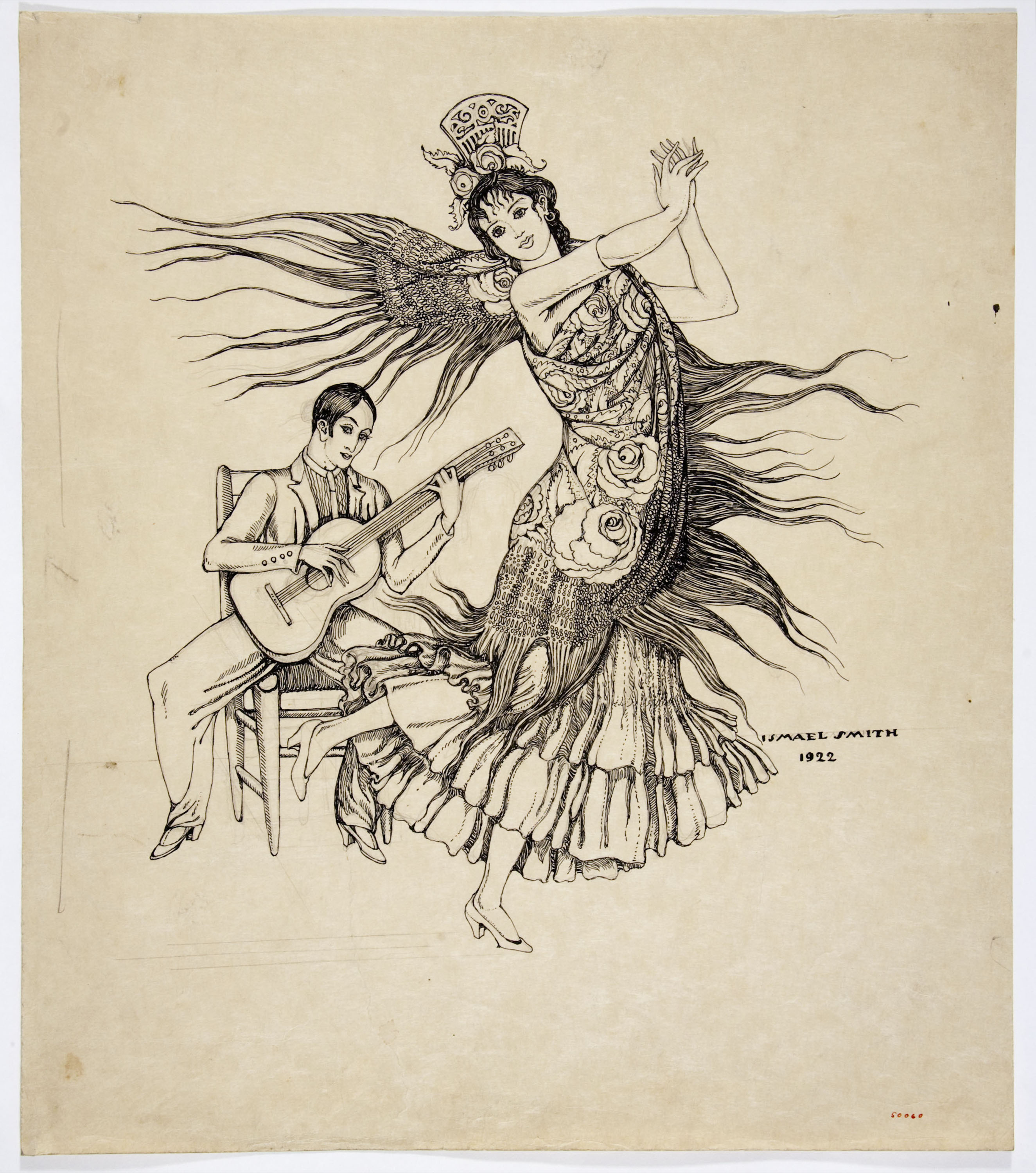 image for: Ismael Smith - Flamenca i guitarrista - 1922