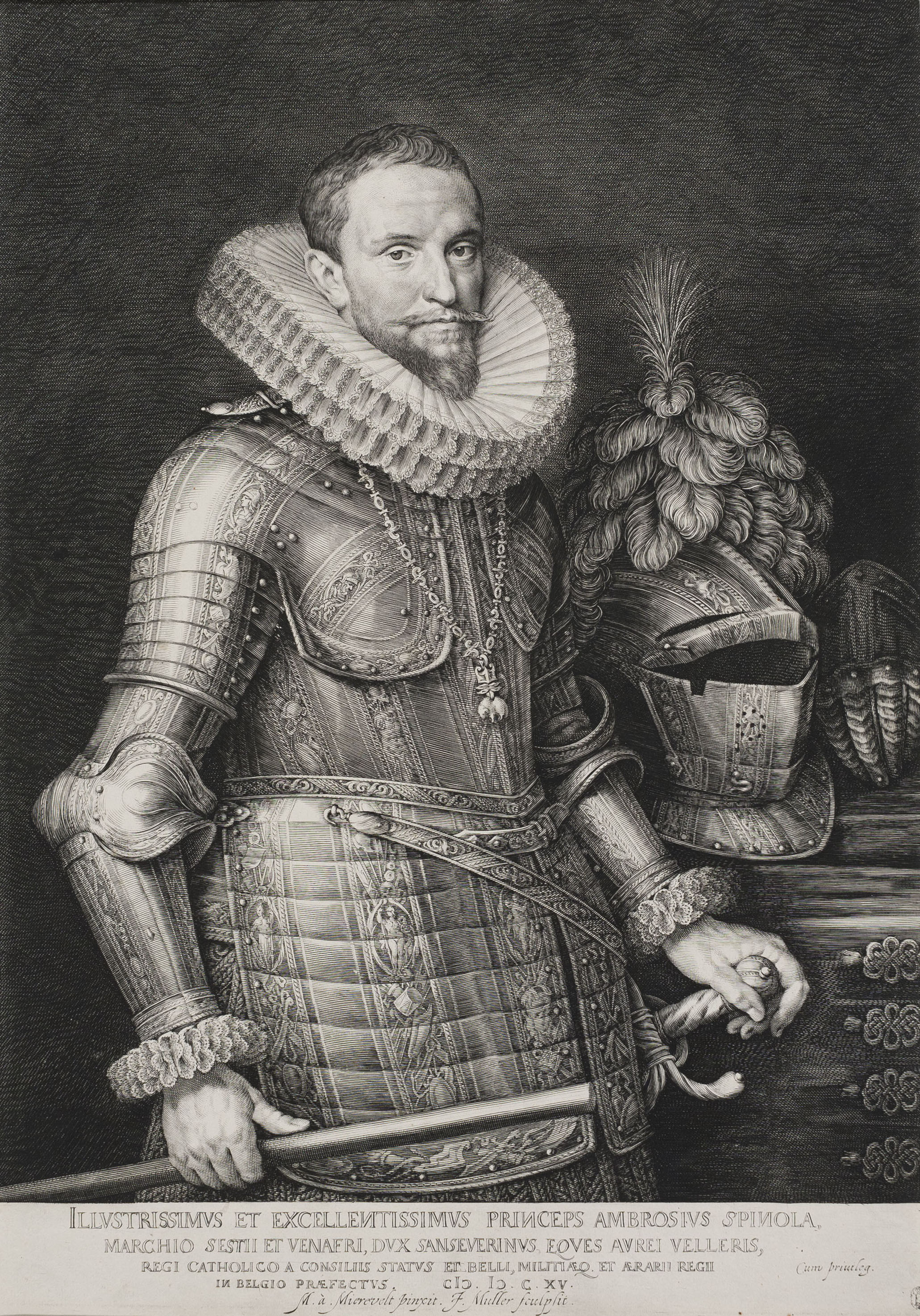image for: Jan Muller - Retrat d&#039;Ambrosio Spinola - Cap a 1615