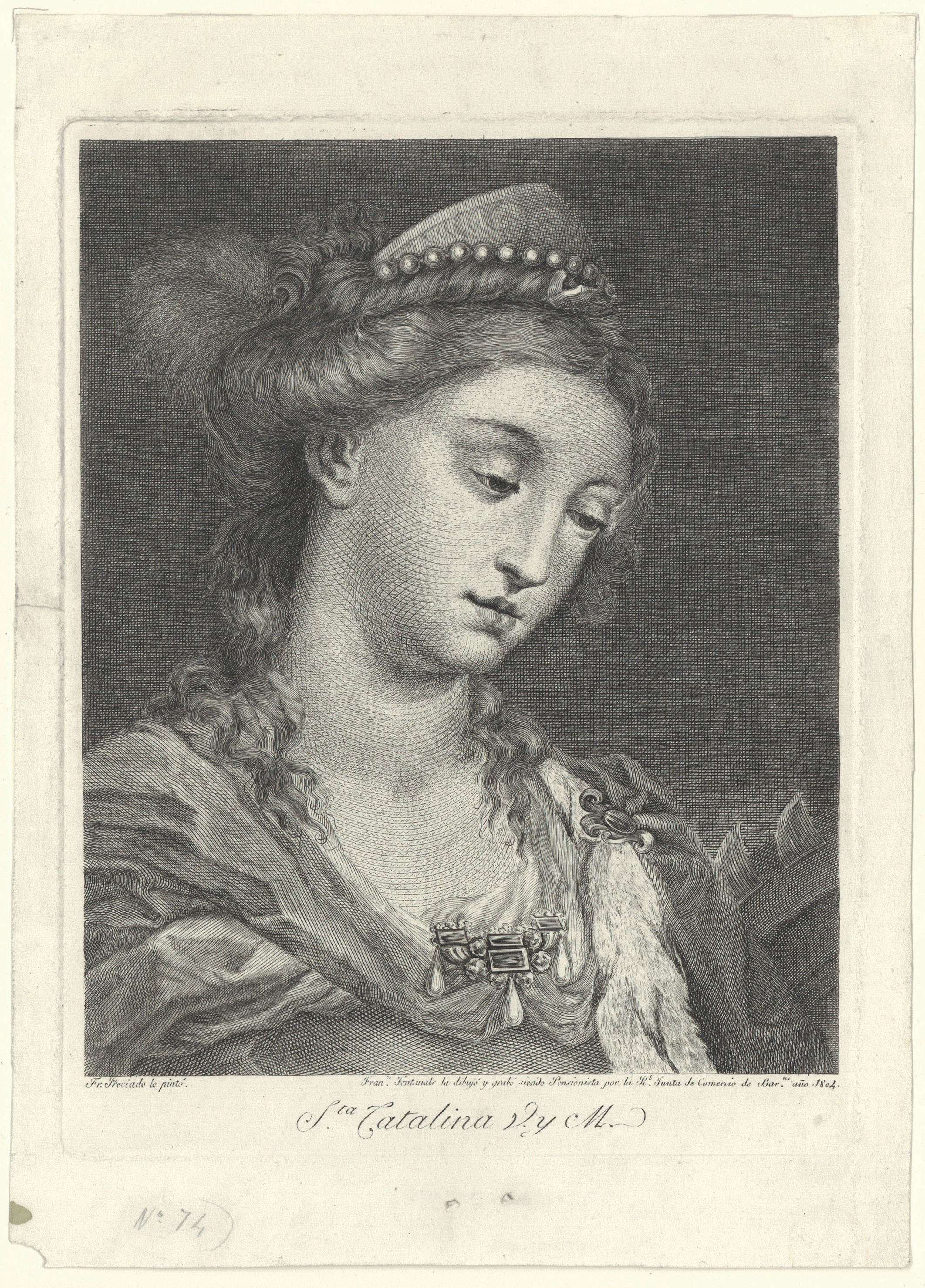 image for: Francesc Fontanals - Santa Caterina d&#039;Alexandria - 1804