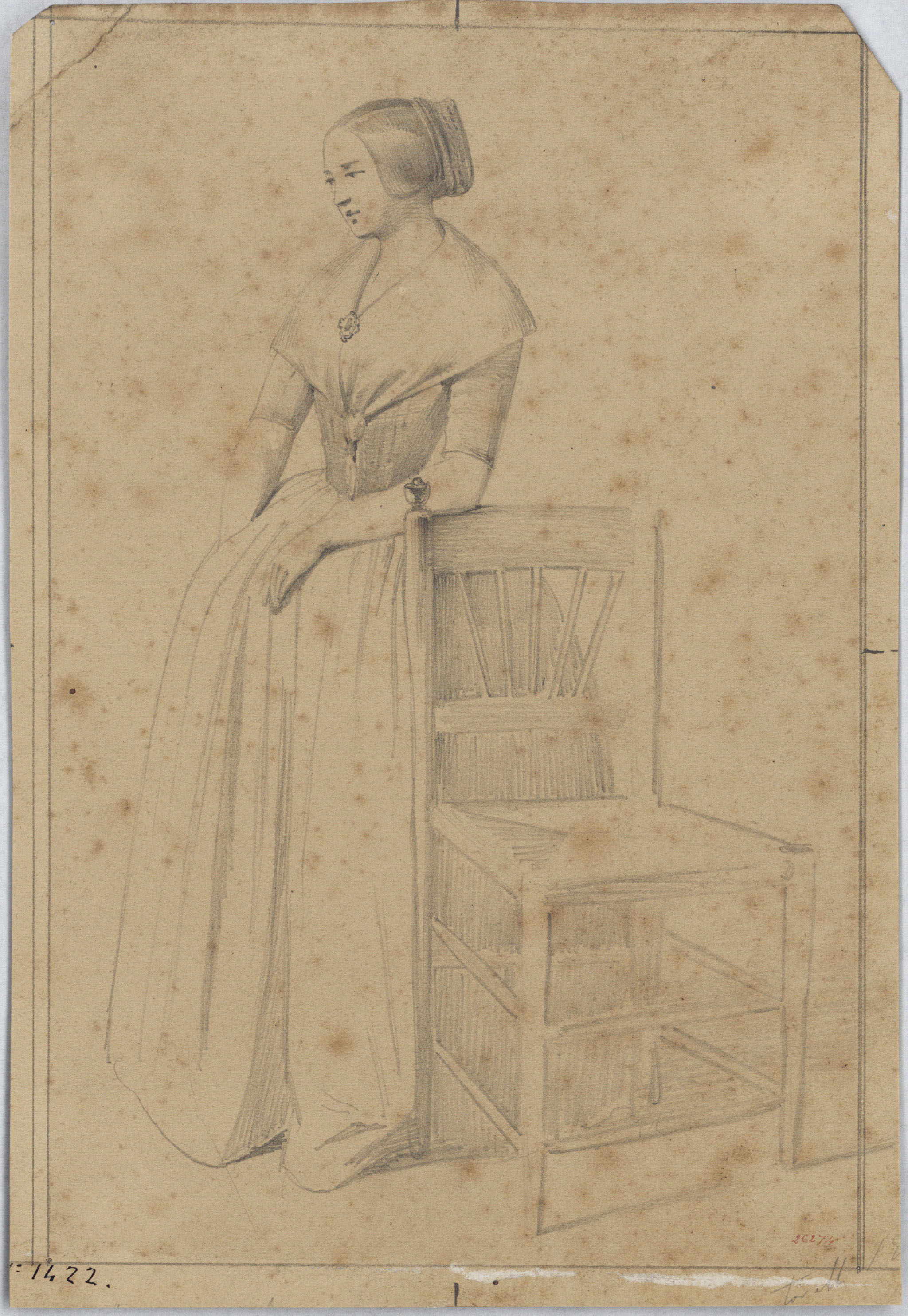 image for: Claudi Lorenzale - Retrat d&#039;Antònia Betllo - Cap a 1840-1850