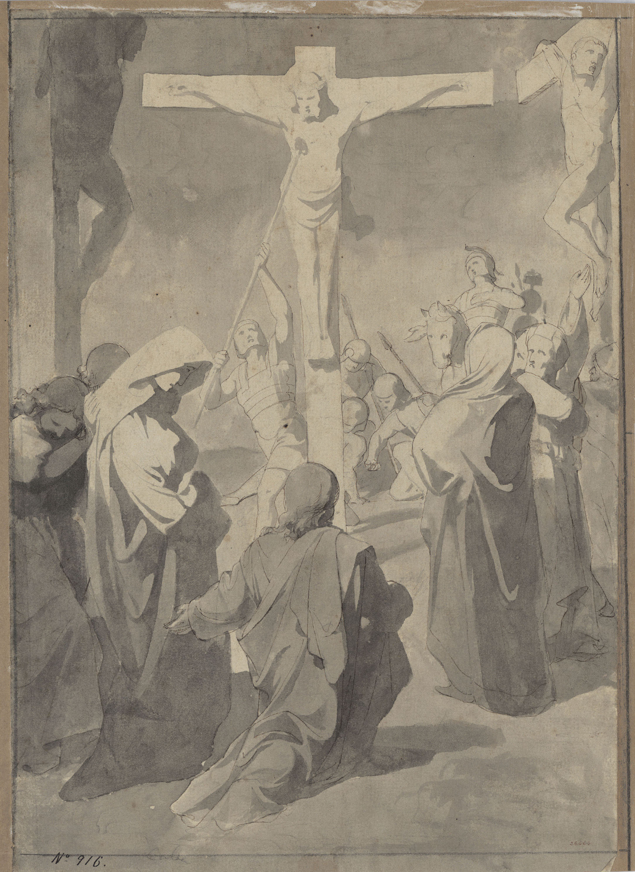 image for: Claudi Lorenzale - Crucifixió - Cap a 1840-1850