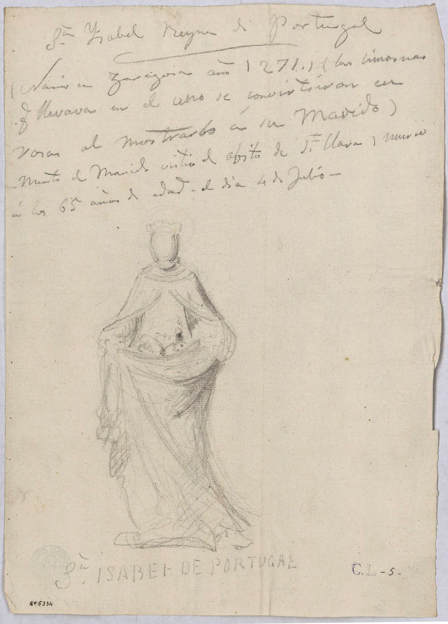 image for: Claudi Lorenzale - Santa Isabel de Portugal - Cap a 1850-1870