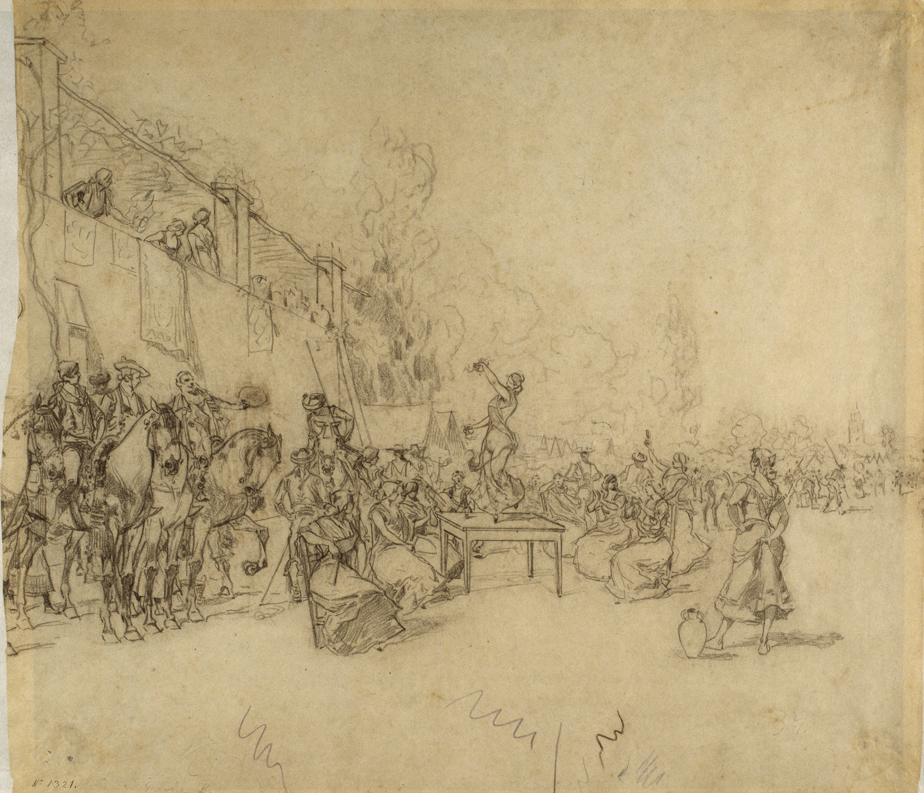 image for: Baldomer Galofre - Ball flamenc a la fira sevillana - Cap a 1889