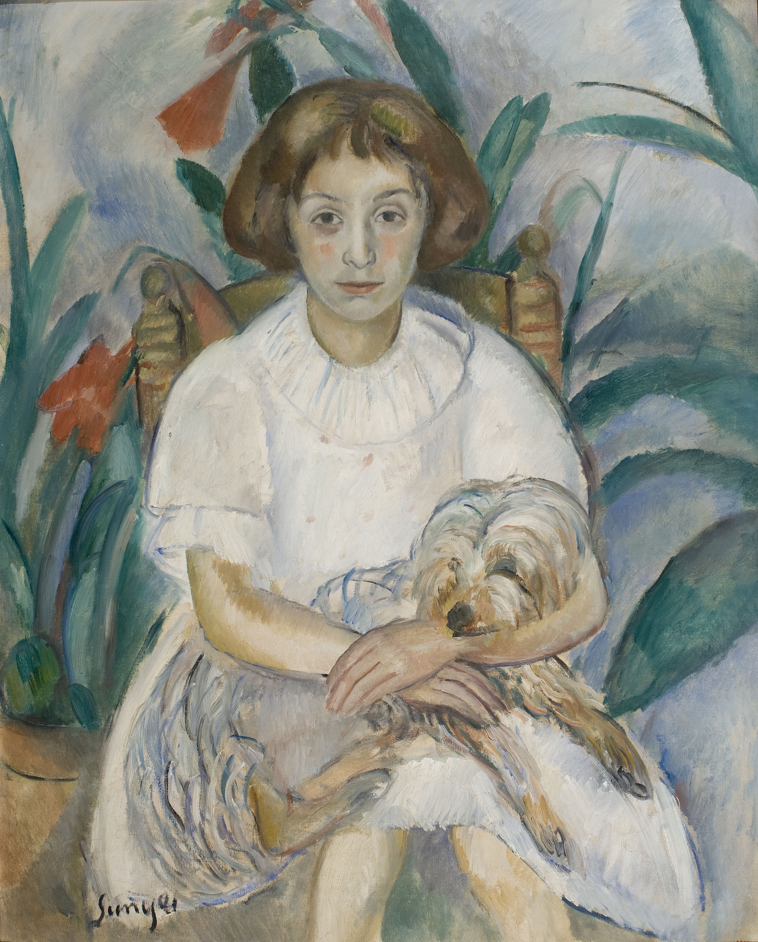 image for: Joaquim Sunyer - La nena del gosset - 1917
