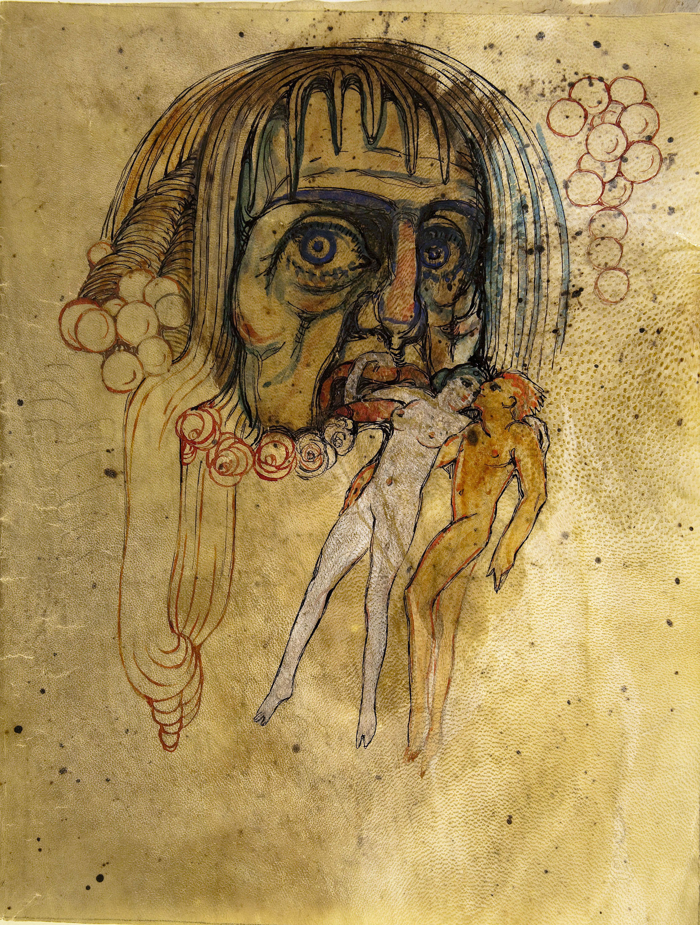 image for: Ismael Smith - Estudi per a coberta de llibre - Cap a 1908-1910