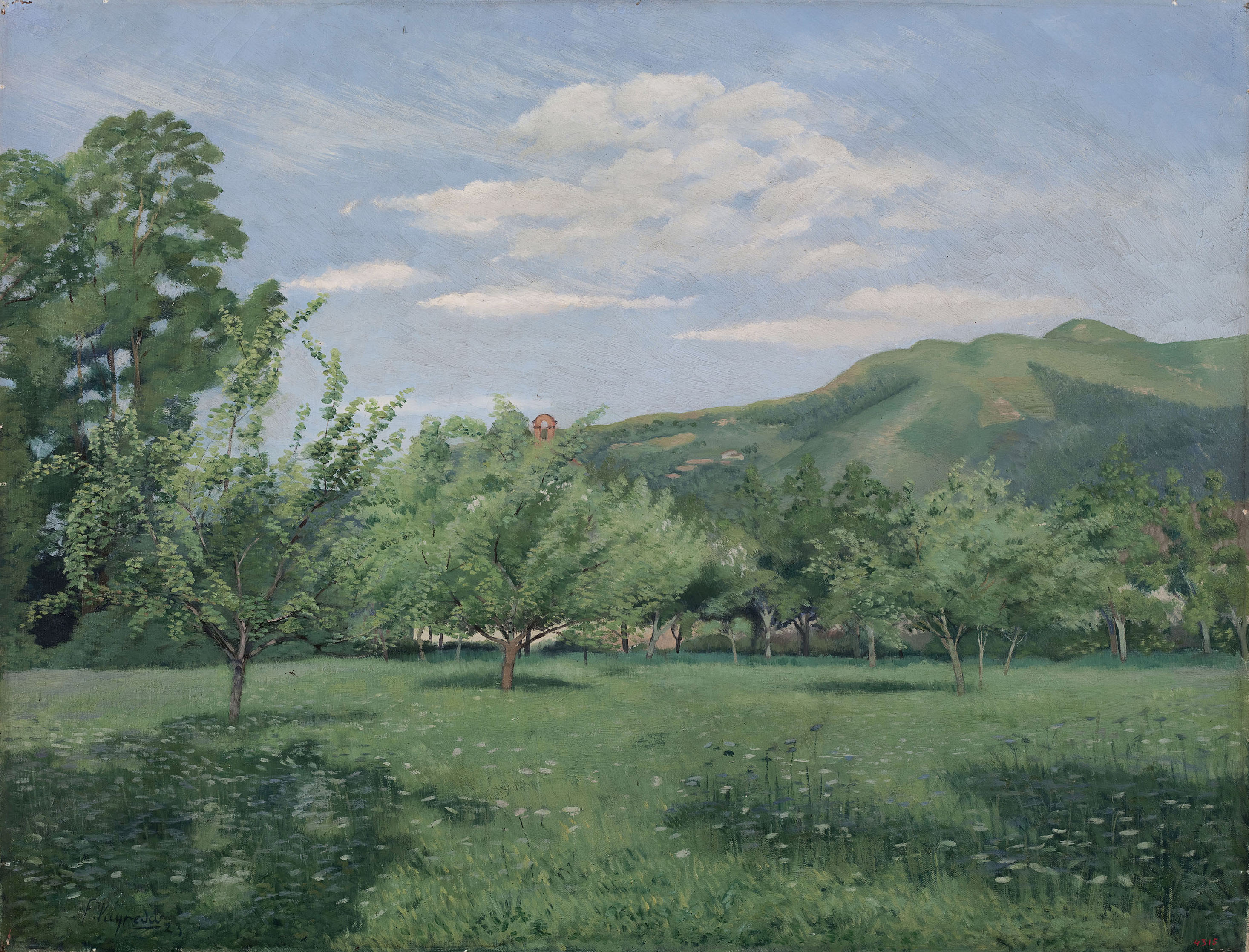 image for: Francesc Vayreda - Paisatge de primavera - 1923
