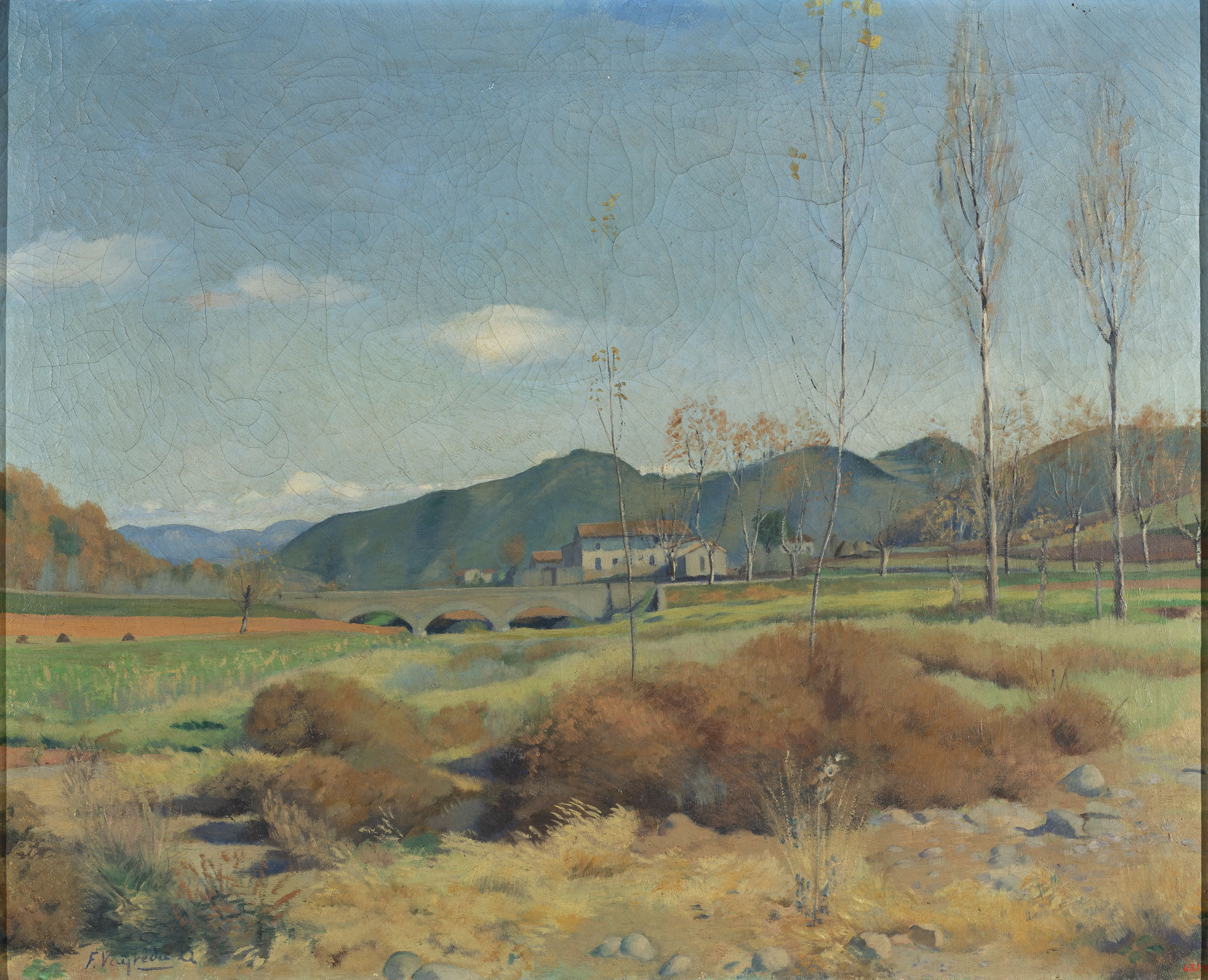 image for: Francesc Vayreda - Paisatge d&#039;hivern - 1922