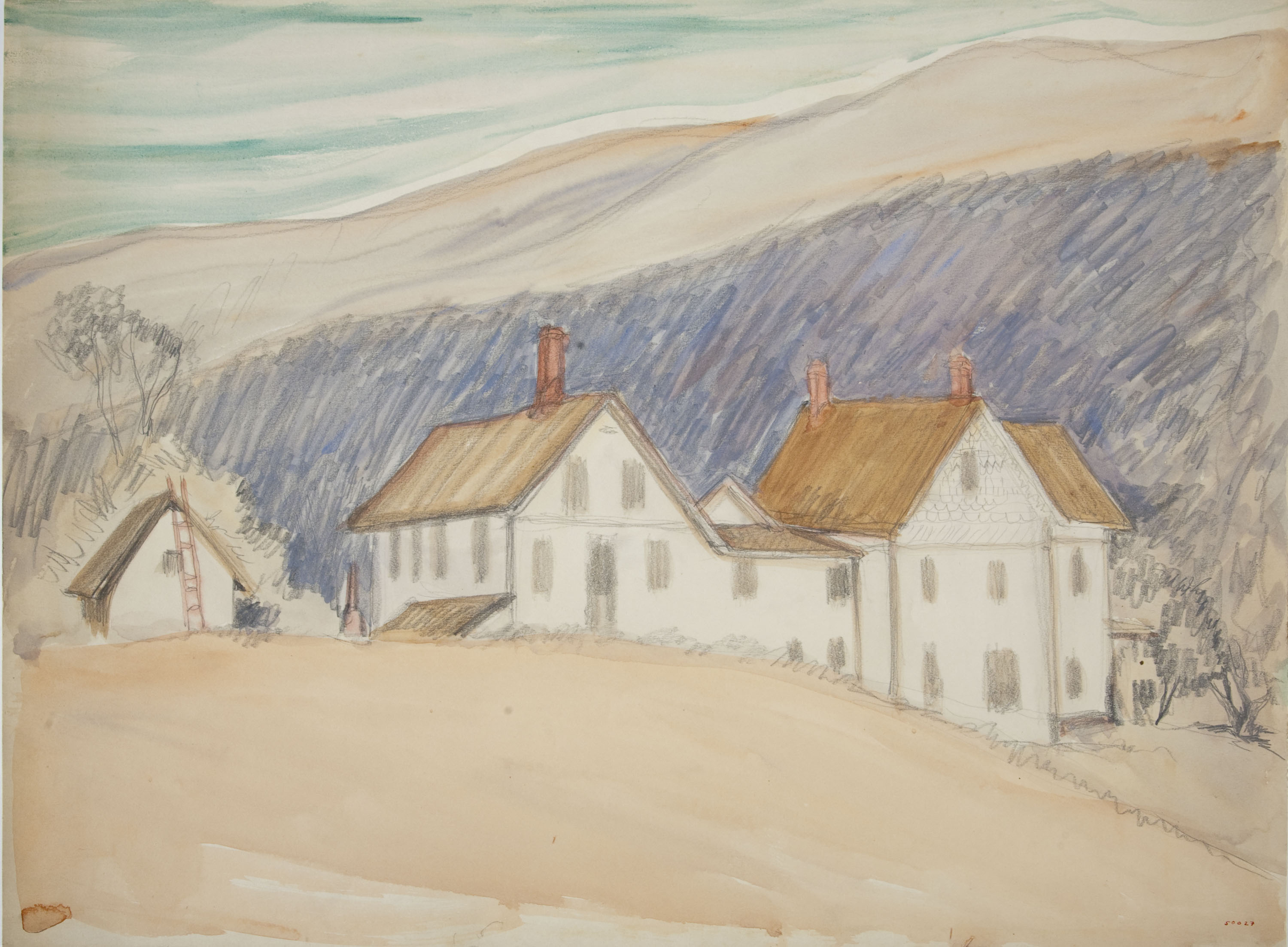 image for: Ismael Smith - Paisatge amb cases - Cap a 1941-1950