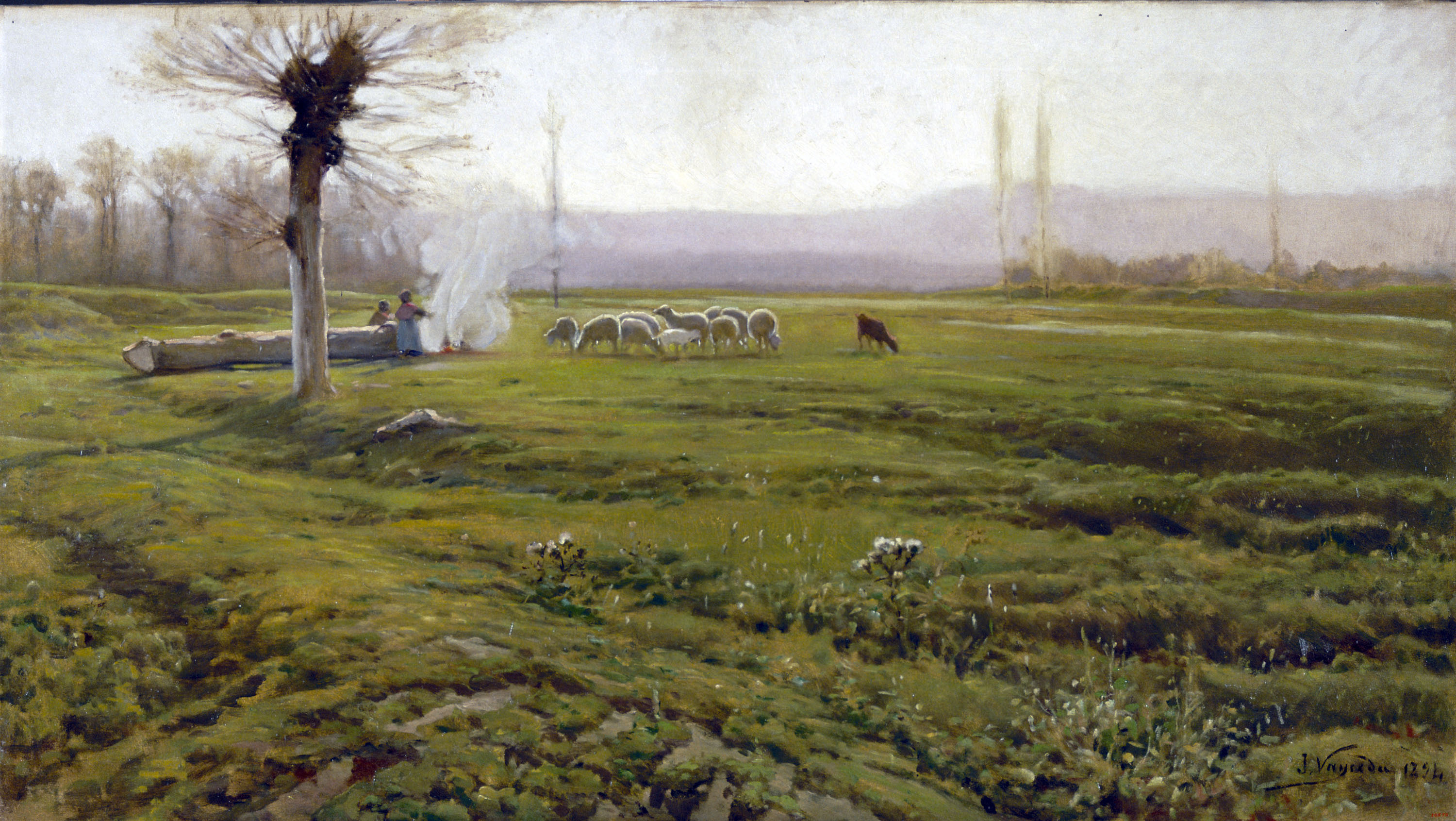 image for: Joaquim Vayreda - Poesia d&#039;hivern - 1894