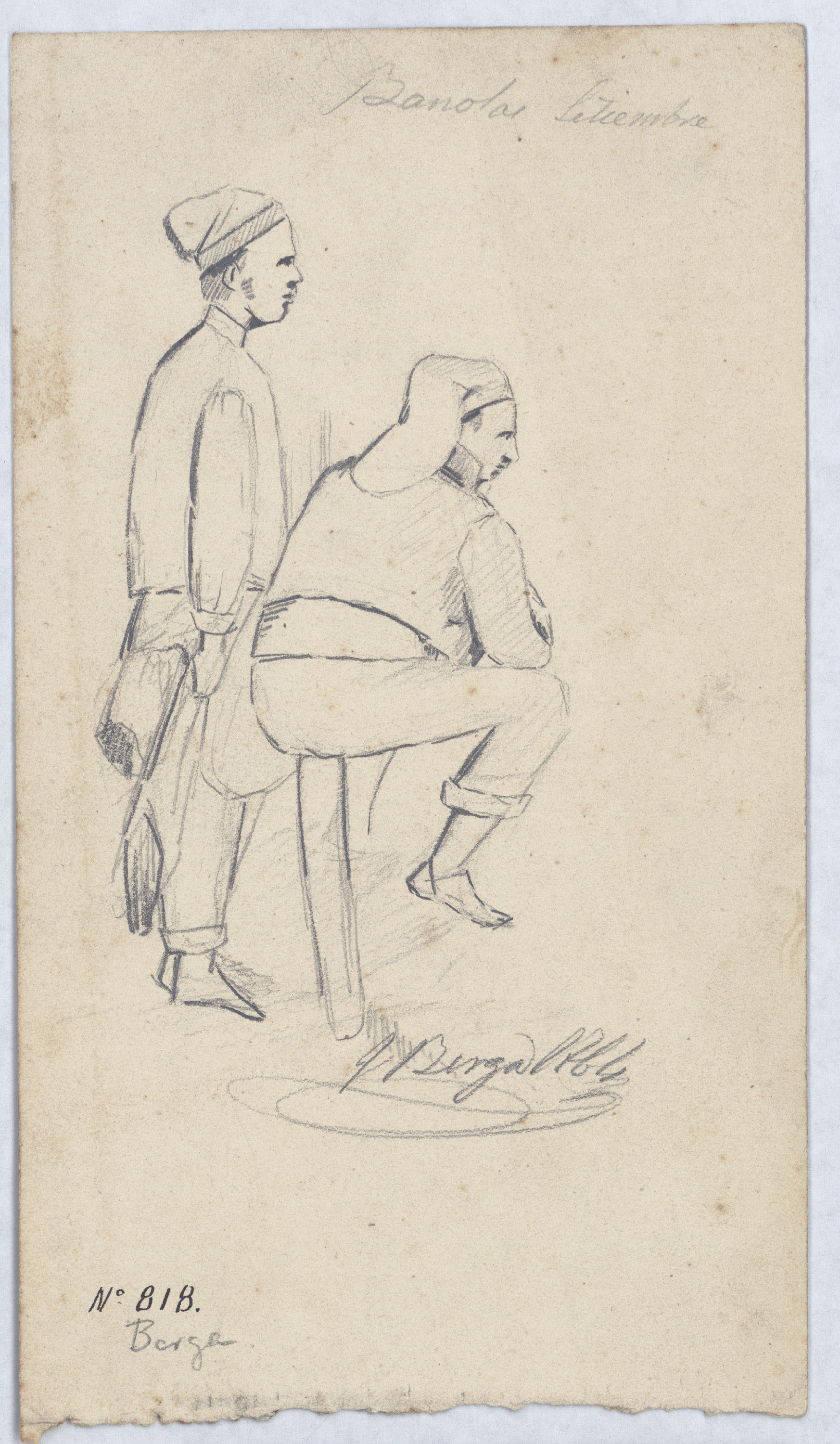 image for: Josep Berga Boix - Pagesos de Banyoles - 1864