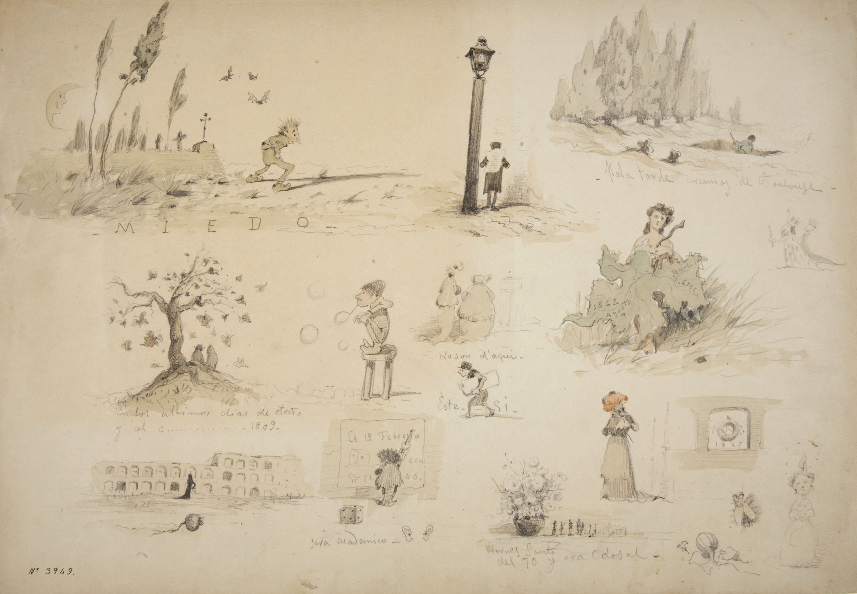 image for: Modest Urgell - Apunts diversos - Cap a 1870