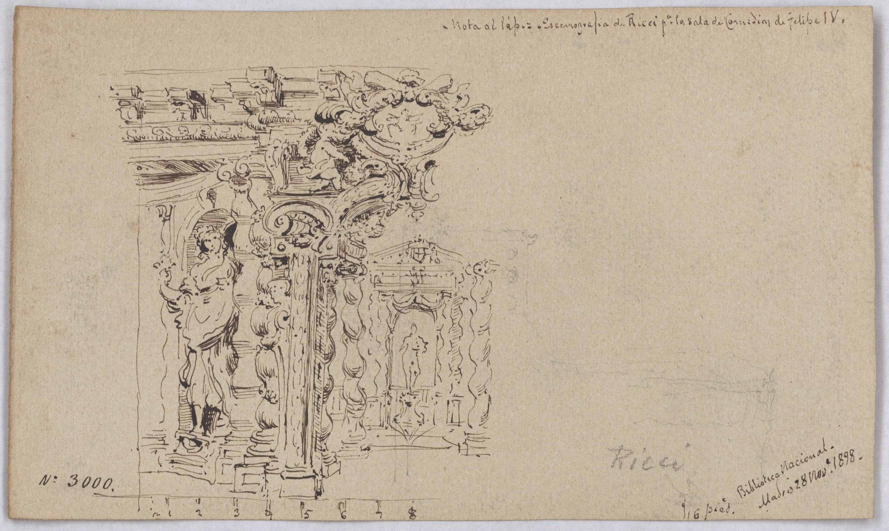 image for: Ricci - Apunts per la decoració de la sala de comèdies de Felip IV - 28 de novembre de 1898