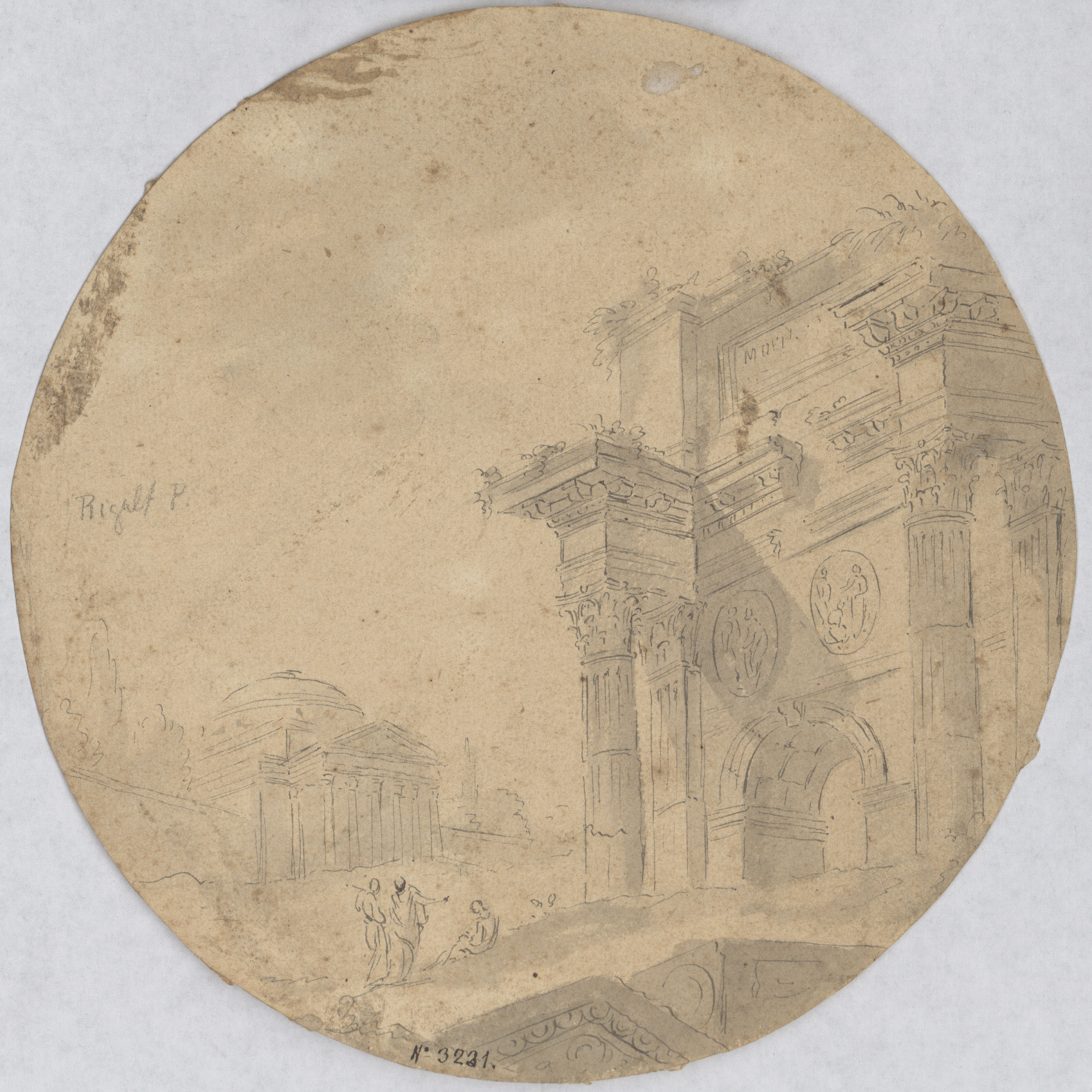 image for: Pau Rigalt - Ruïnes clàssiques - Cap a 1820-1830