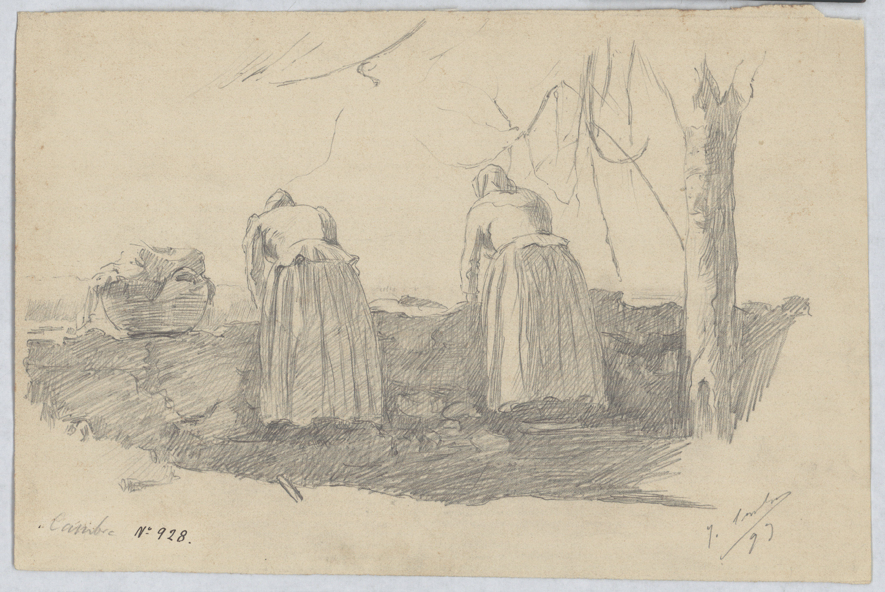 image for: Juan Cambra - Dones rentant - 1893