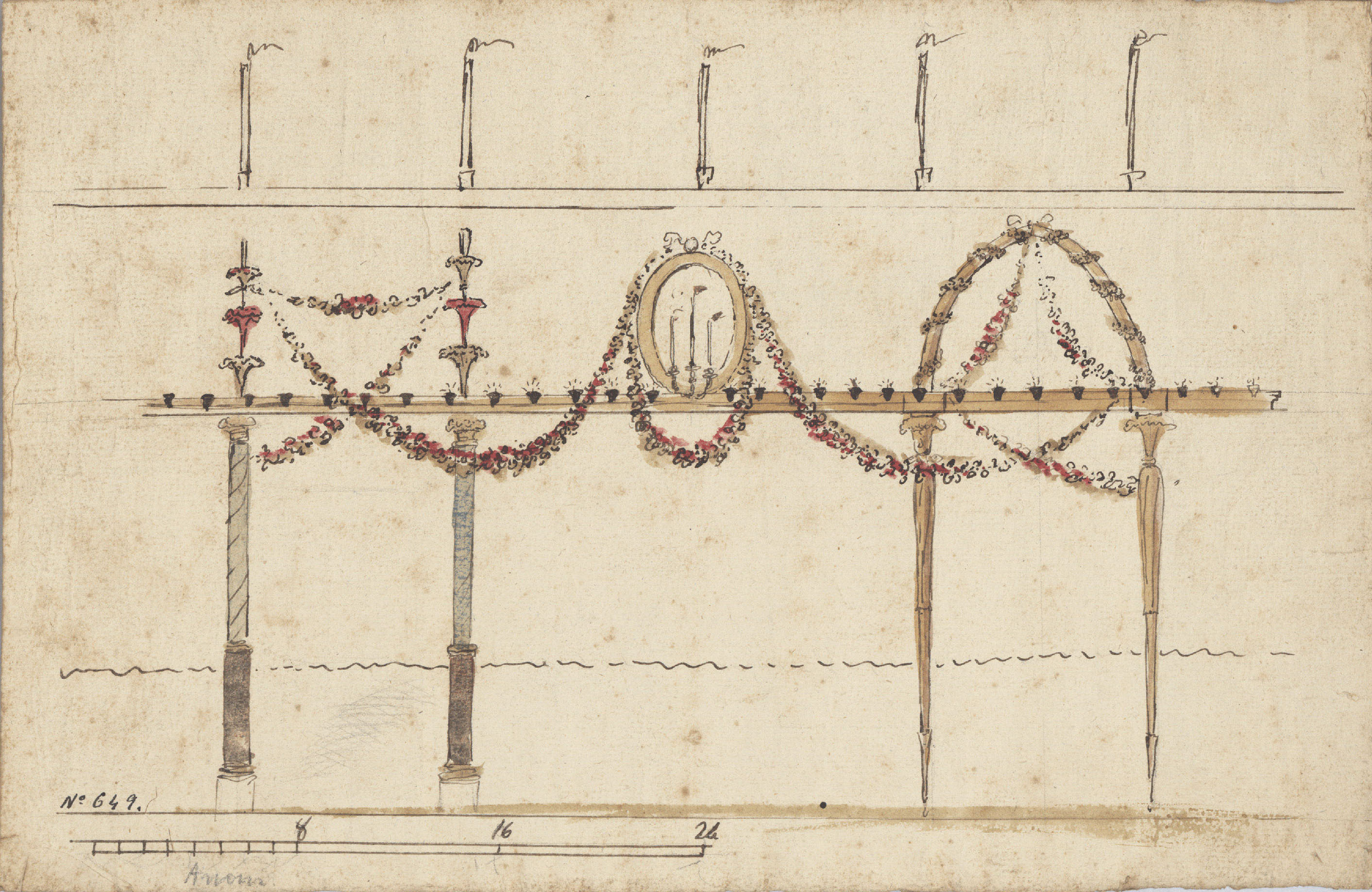 image for: Bonaventura Planella - Projecte de decoració - 1820