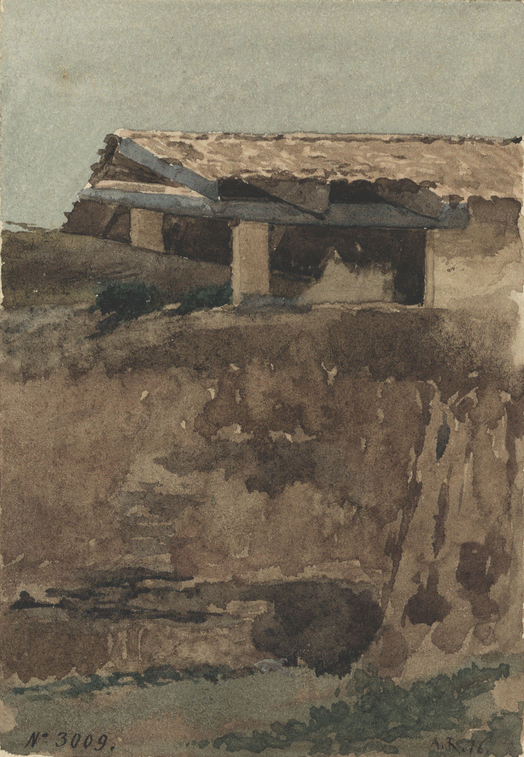 image for: Agustí Rigalt - Paisatge (apunt del natural) - 1876