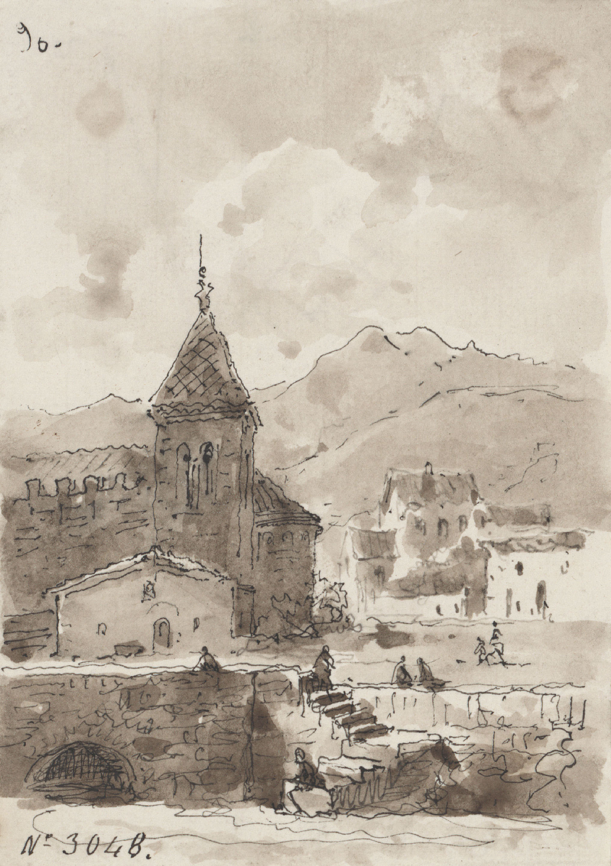 image for: Lluís Rigalt - Un poble de Catalunya - Cap a 1870-1874