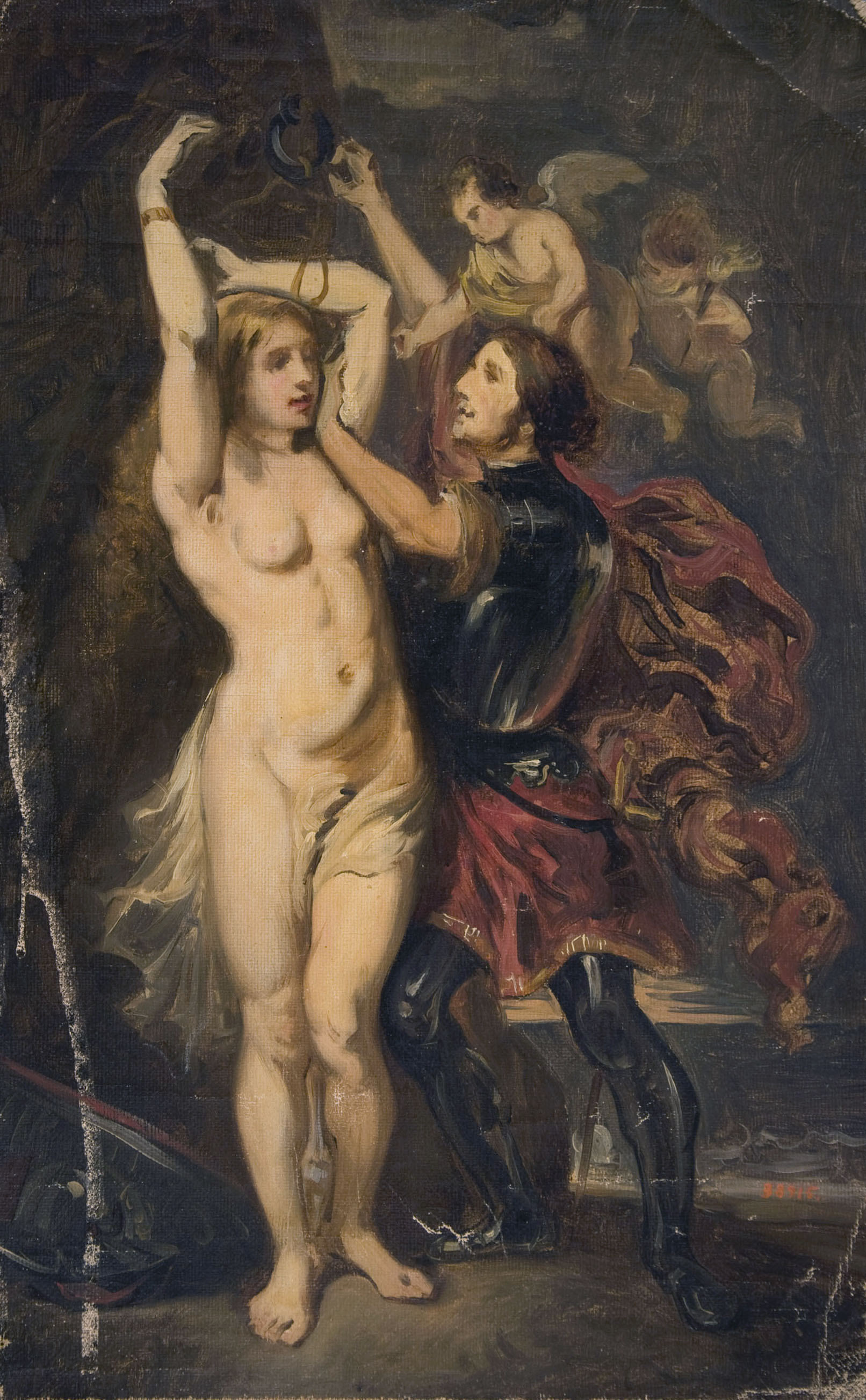 image for: Claudi Lorenzale - Còpia d&#039;«Andròmeda alliberada per Perseu» de Rubens - Cap a 1851