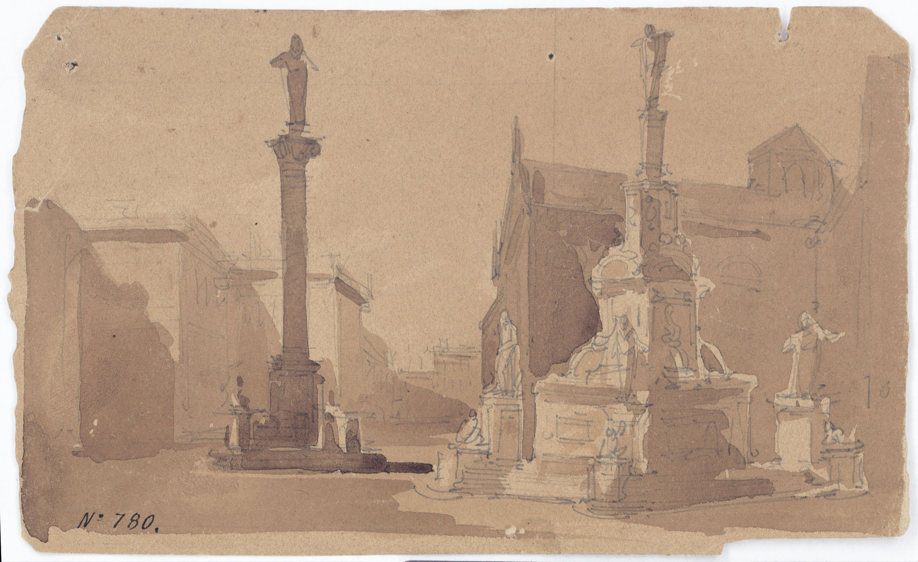 image for: Achille Battistuzzi - Plaça (escenografia) - Cap a 1850-1860