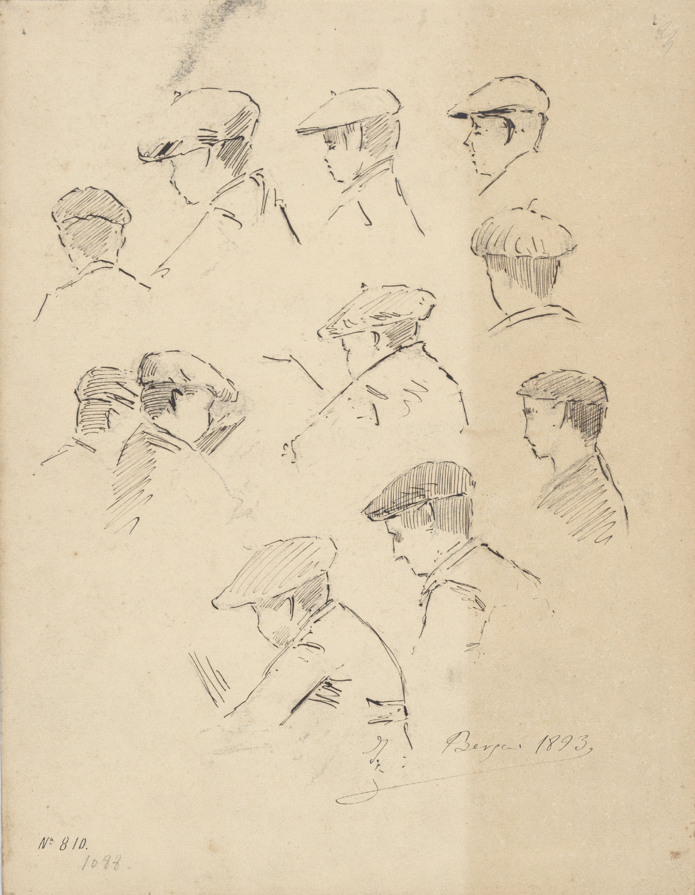 image for: Josep Berga Boix - Apunts de caps - 1893