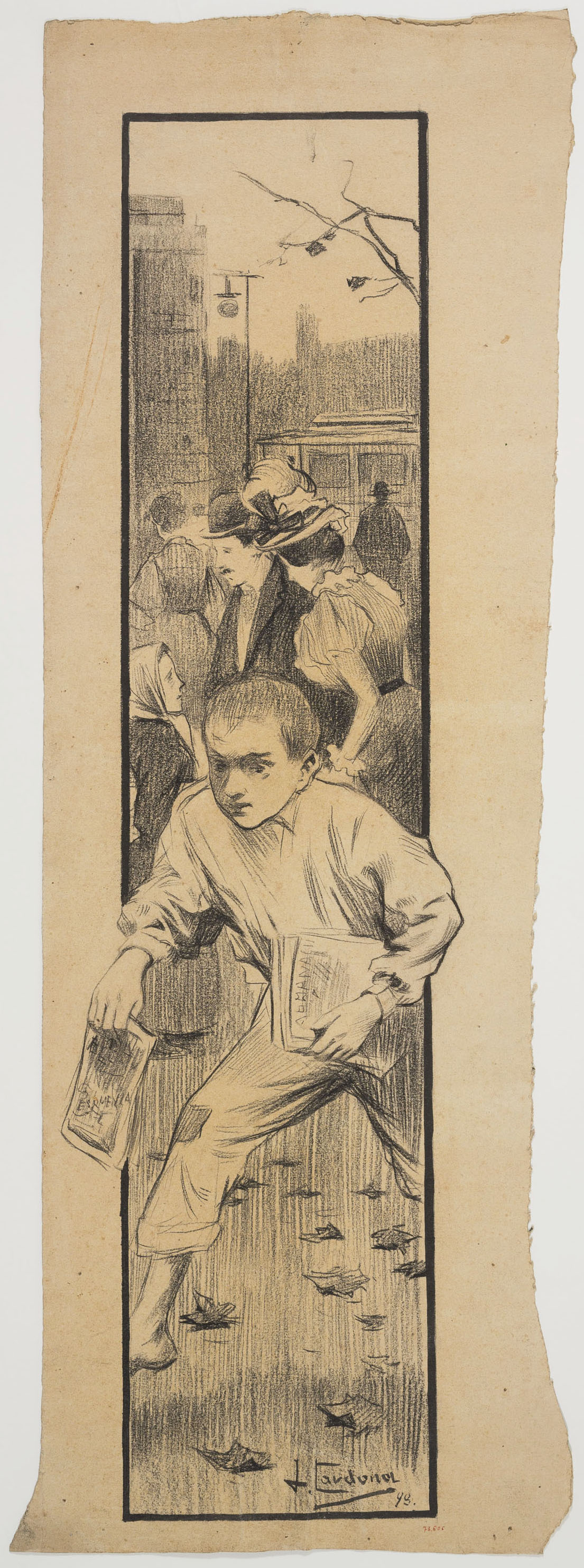 image for: Joan Cardona - «La nota del dia» (anvers) / Lletres de Manuel (revers) - 1898
