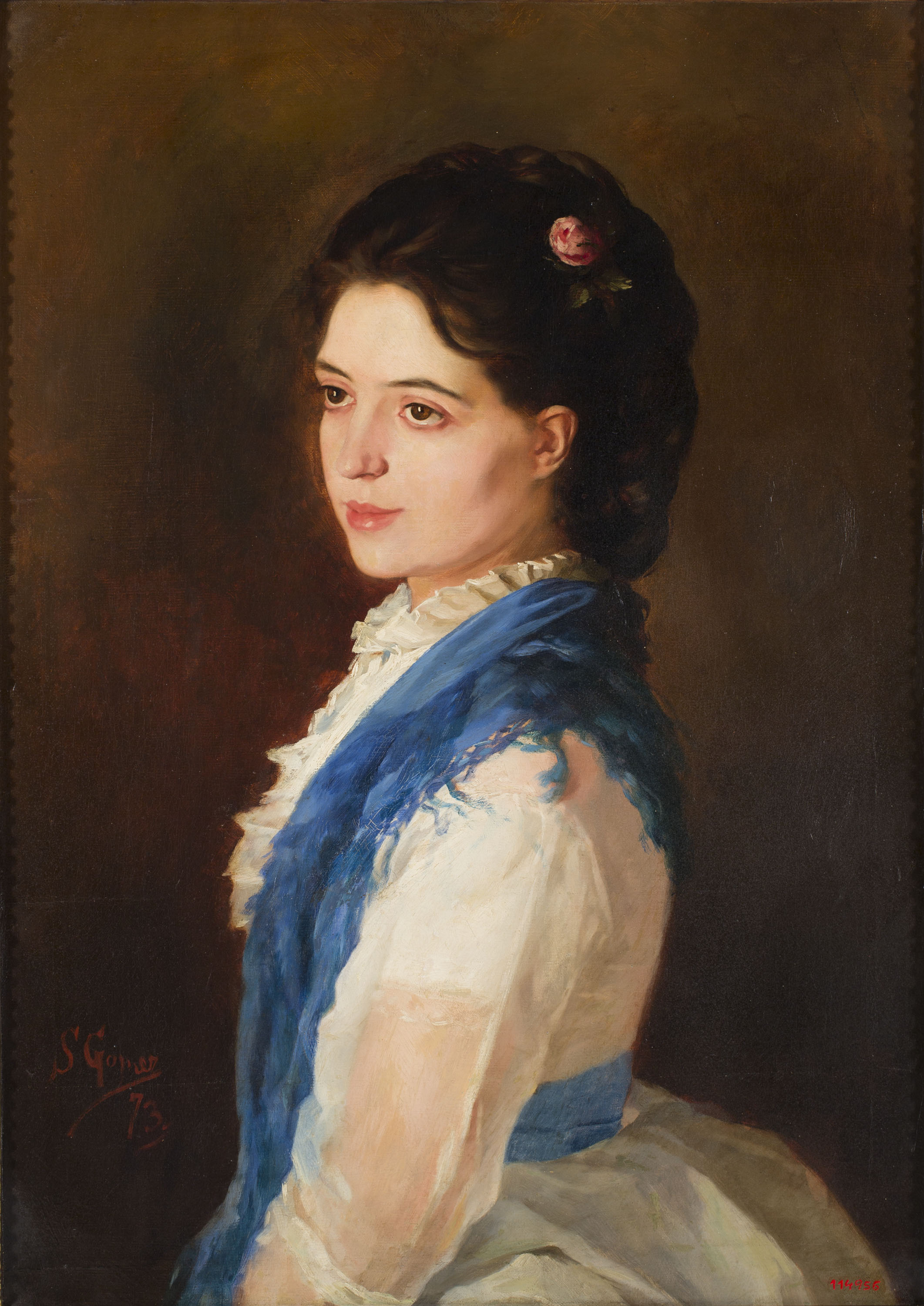 image for: Simó Gómez - Retrat de Mercè Puig de Vidal - 1873