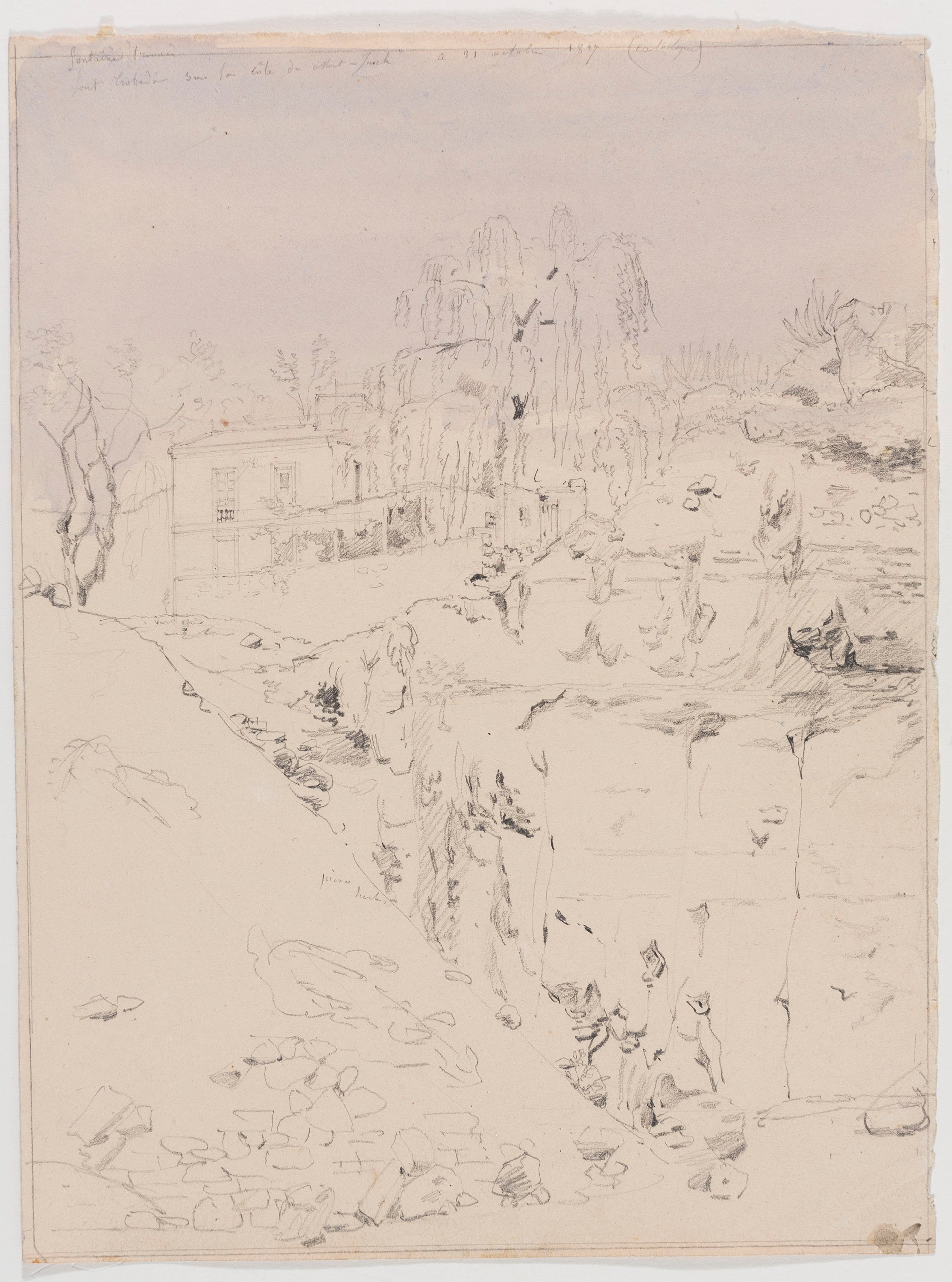 image for: Adolphe Hedwige Alphonse Delamare - Font Trobada. Montjuïc - 30-31 d’octubre de 1827