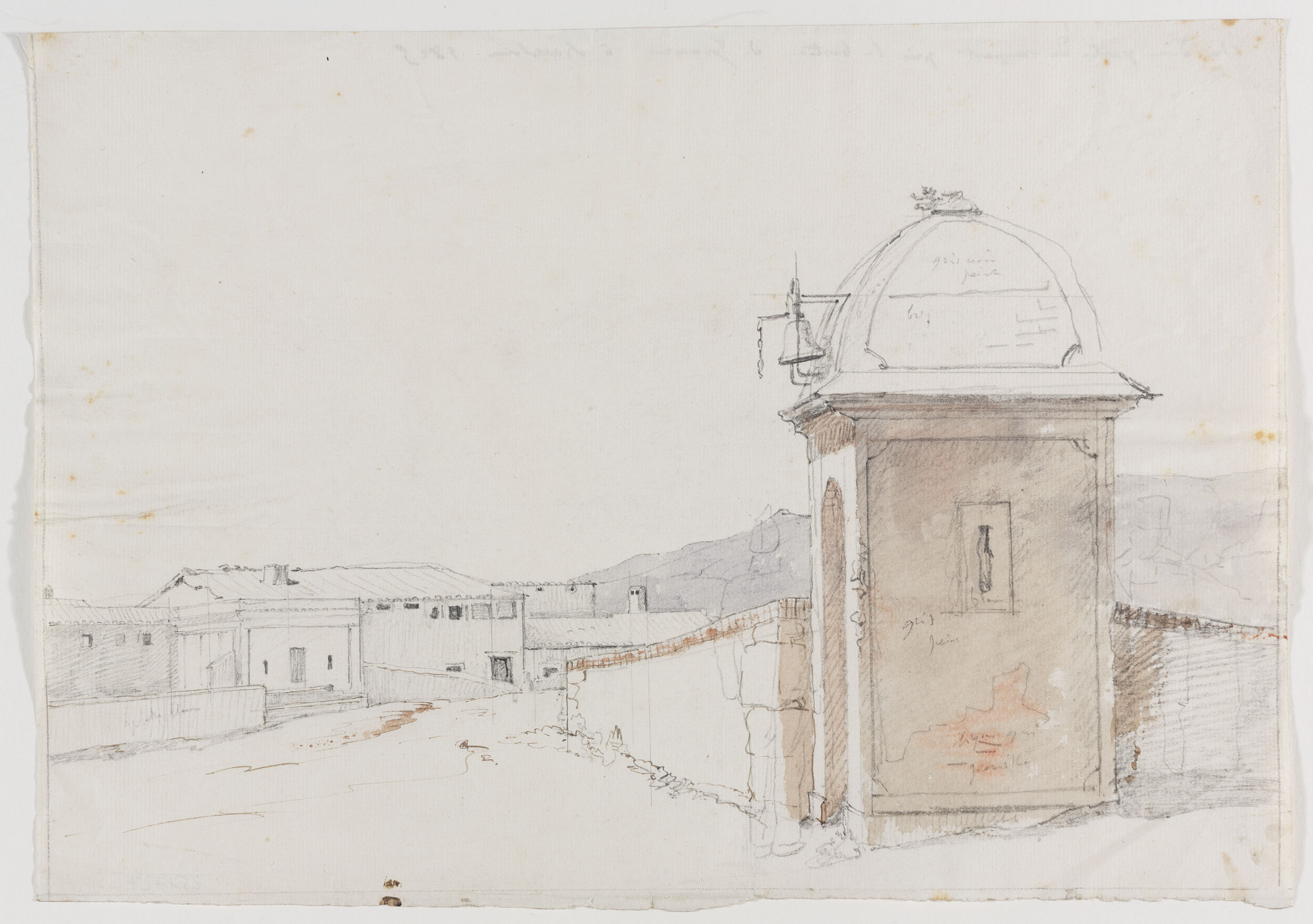 image for: Adolphe Hedwige Alphonse Delamare - Muralla de Barcelona. Baluard de Jonqueres - 1825