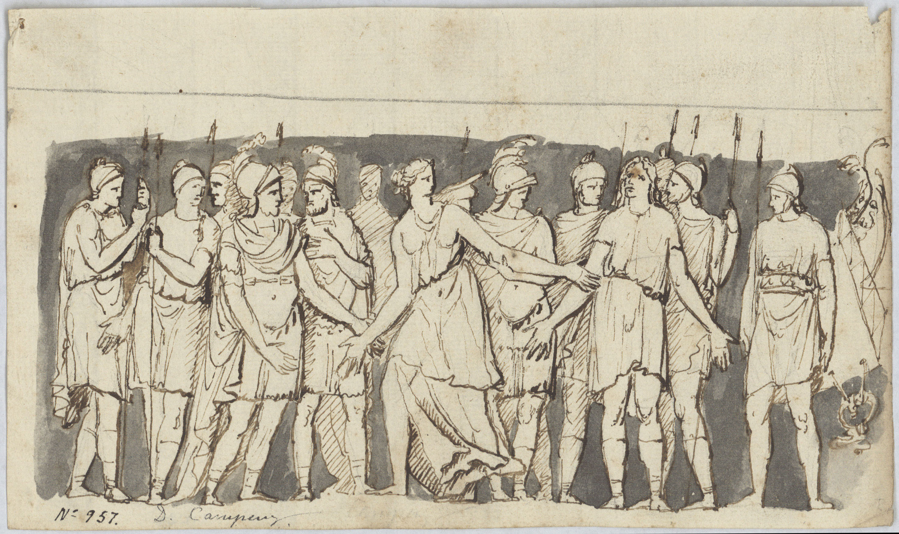 image for: Damià Campeny - Briseida és separada d&#039;Aquil·les pels guerrers d&#039;Agamèmnon - Cap a 1800 -1810