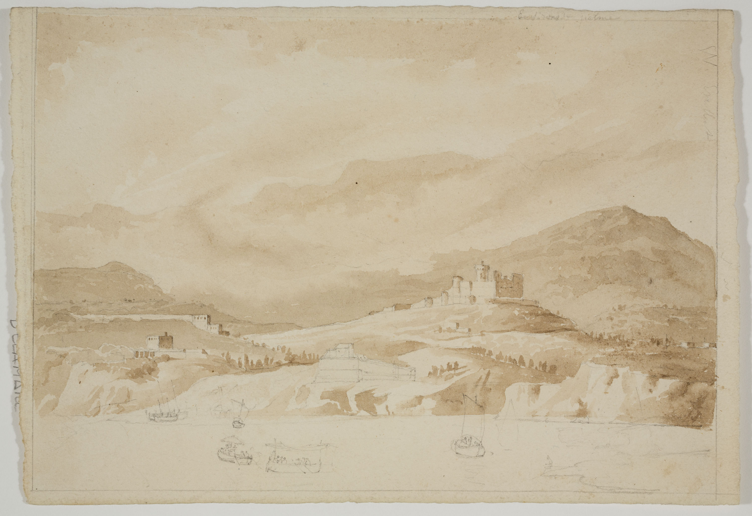 image for: Adolphe Hedwige Alphonse Delamare - Vista de Palma - Cap a 1824-1827