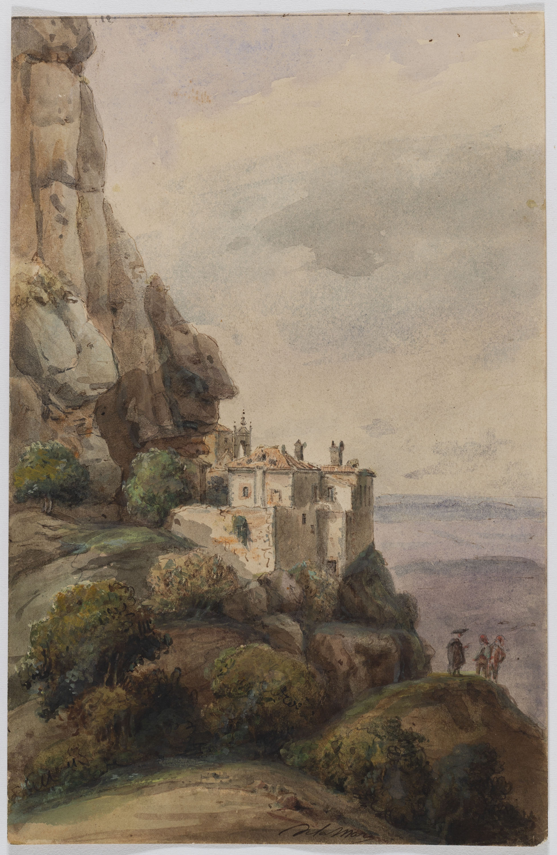 image for: Adolphe Hedwige Alphonse Delamare - Capella de la Santa Cova de Montserrat - Setembre de 1826
