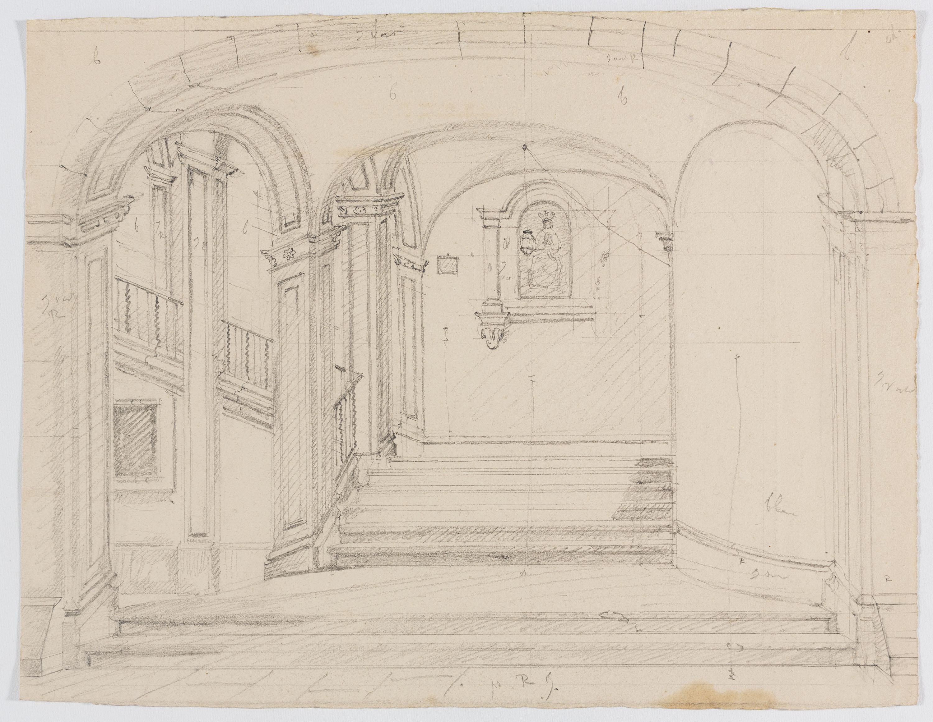 image for: Adolphe Hedwige Alphonse Delamare - Casa al carrer Comtal a Barcelona - 13 de novembre de 1827