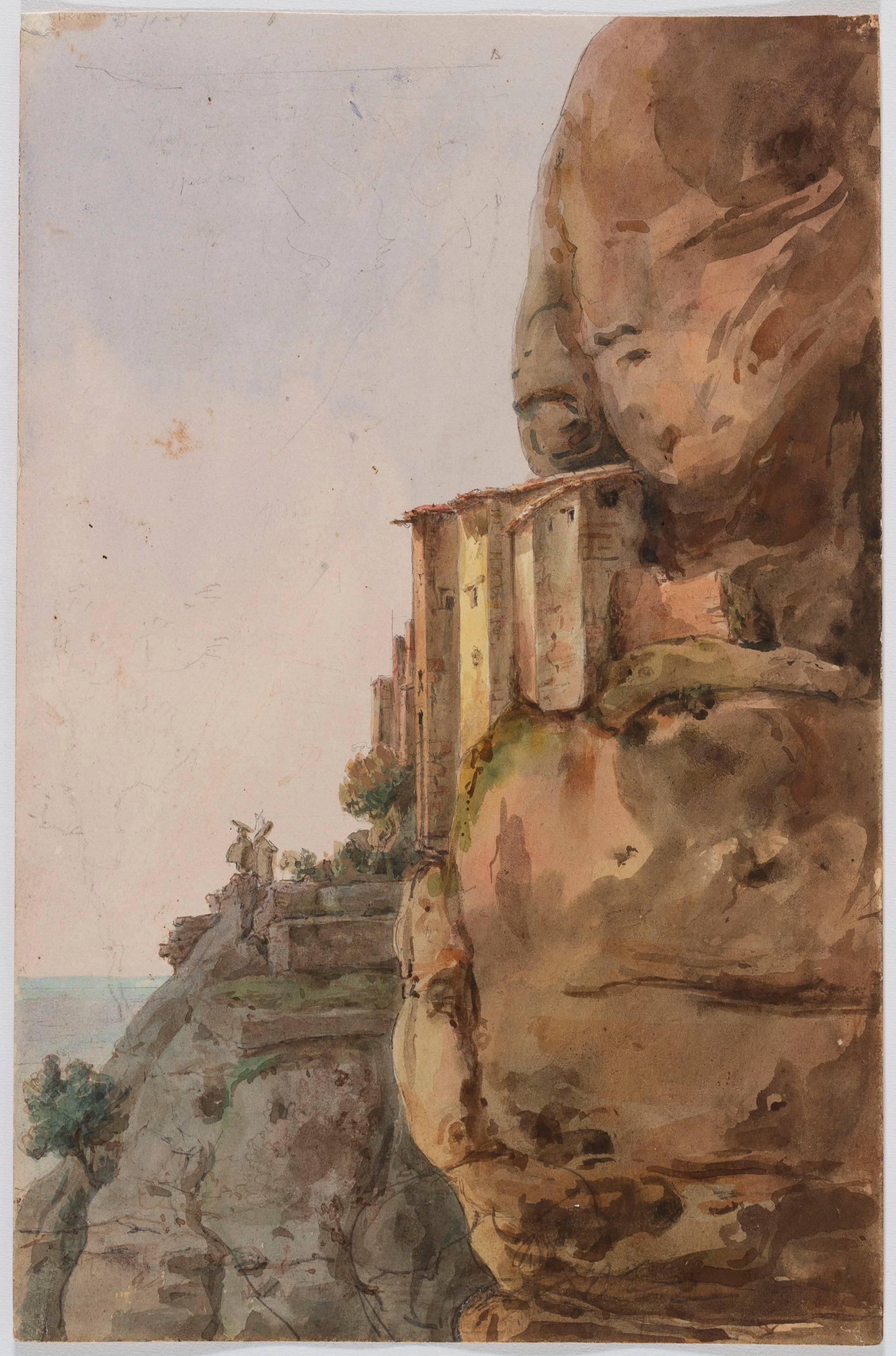 image for: Adolphe Hedwige Alphonse Delamare - Ermita de Sant Joan Baptista a Montserrat - Setembre de 1826