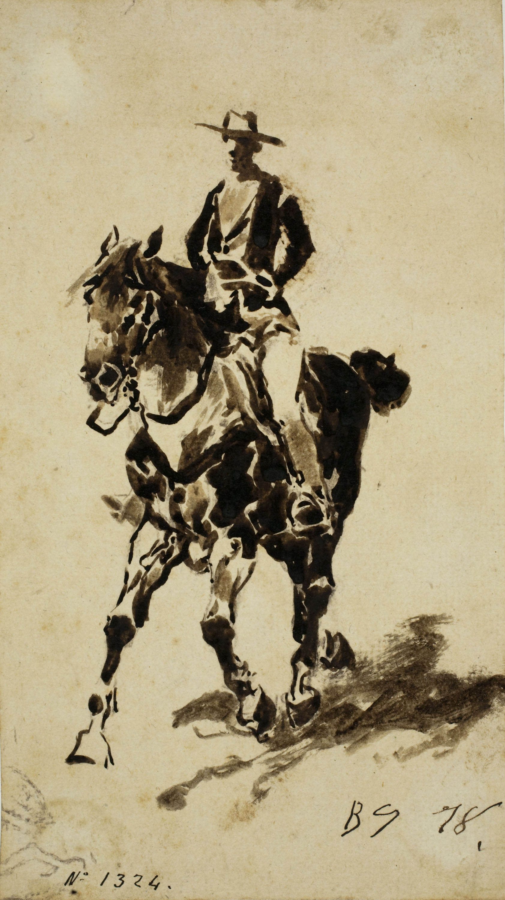 image for: Baldomer Galofre - Genet a cavall - 1878