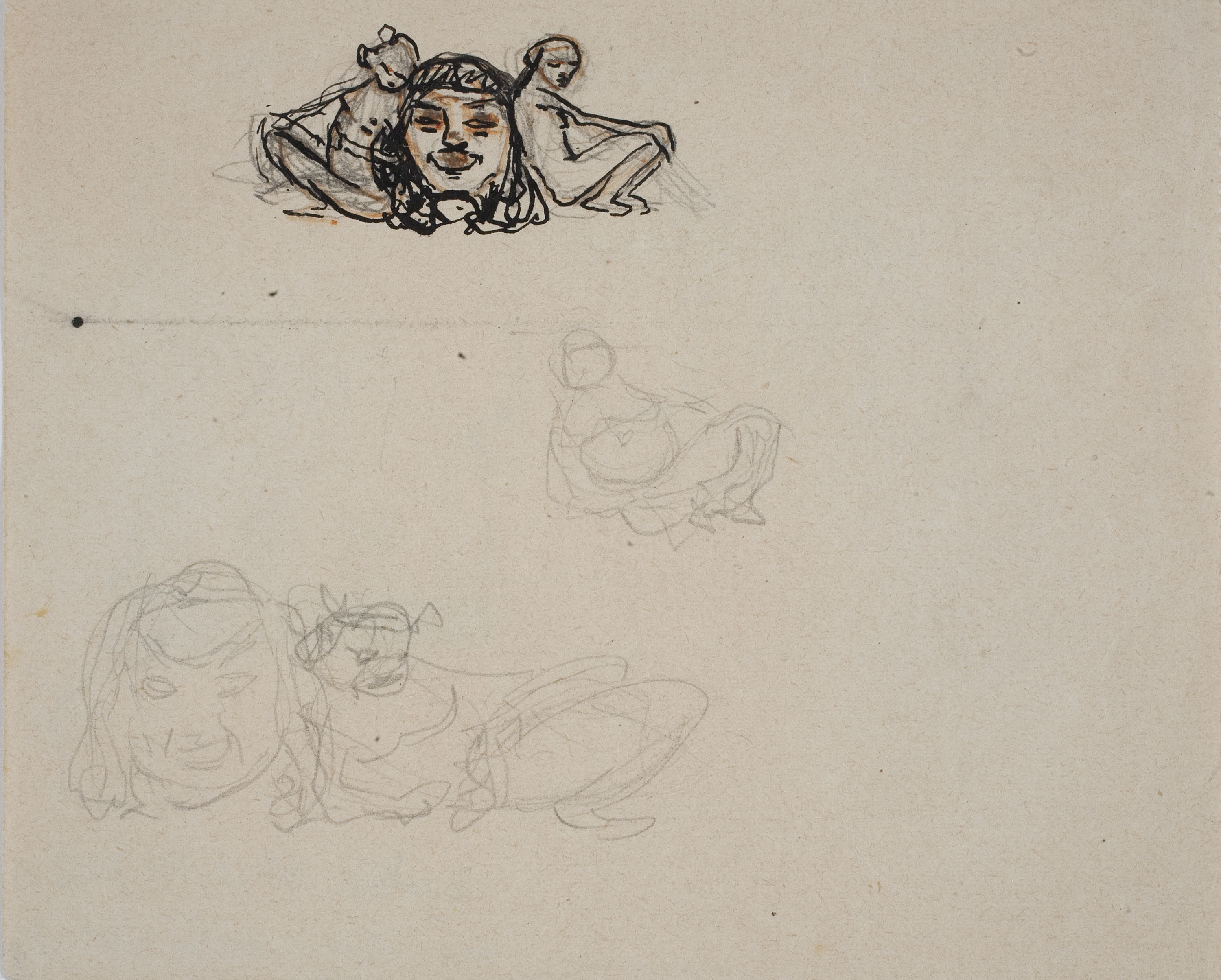 image for: Ismael Smith - Projectes de joies (anvers) / Croquis de monument (revers) - Cap a 1905-1907