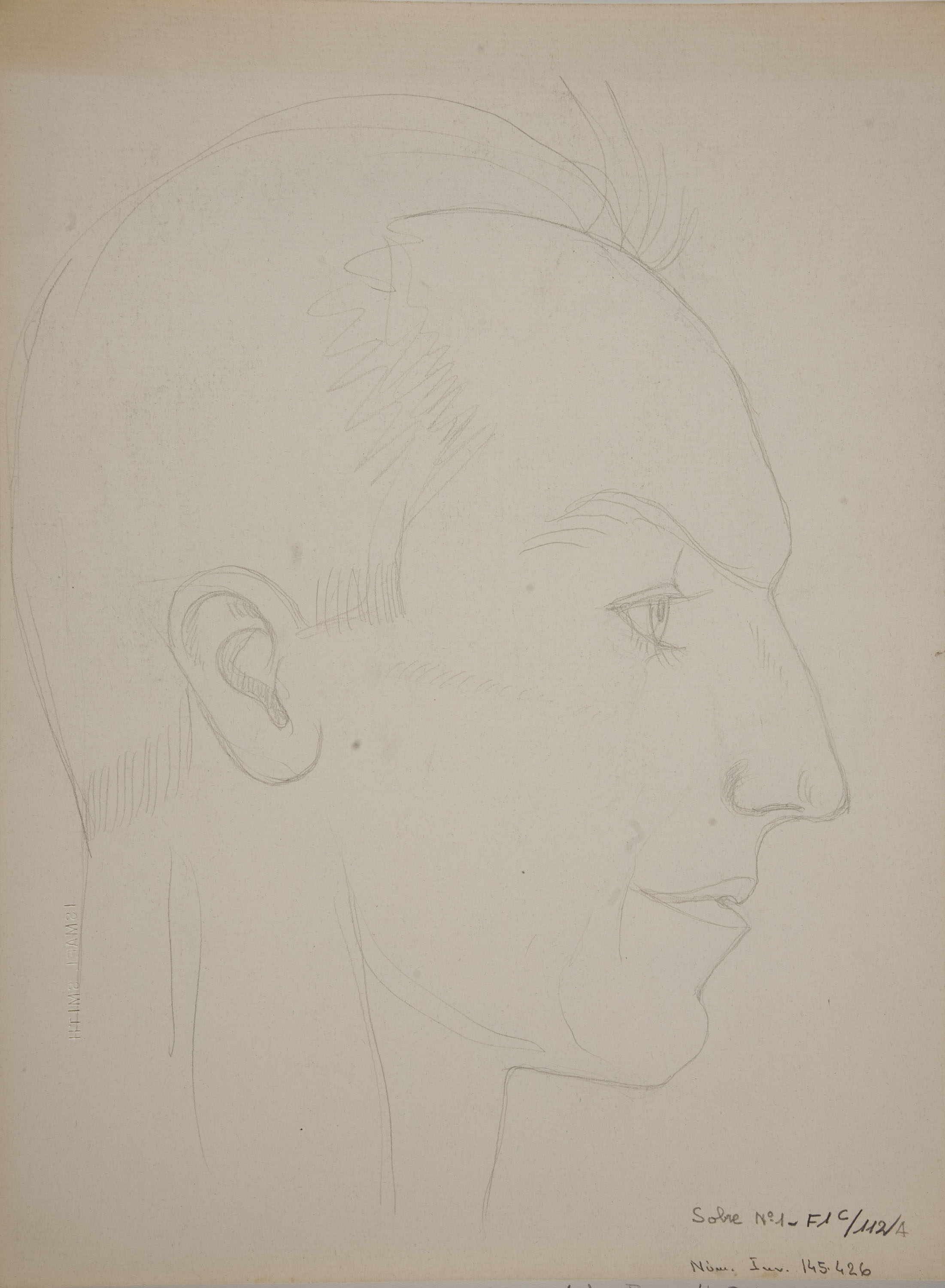 image for: Ismael Smith - Retrat de Juan Rosal (anvers) / Retrat de Juan Rosal (revers) - Cap a 1953 [1]
