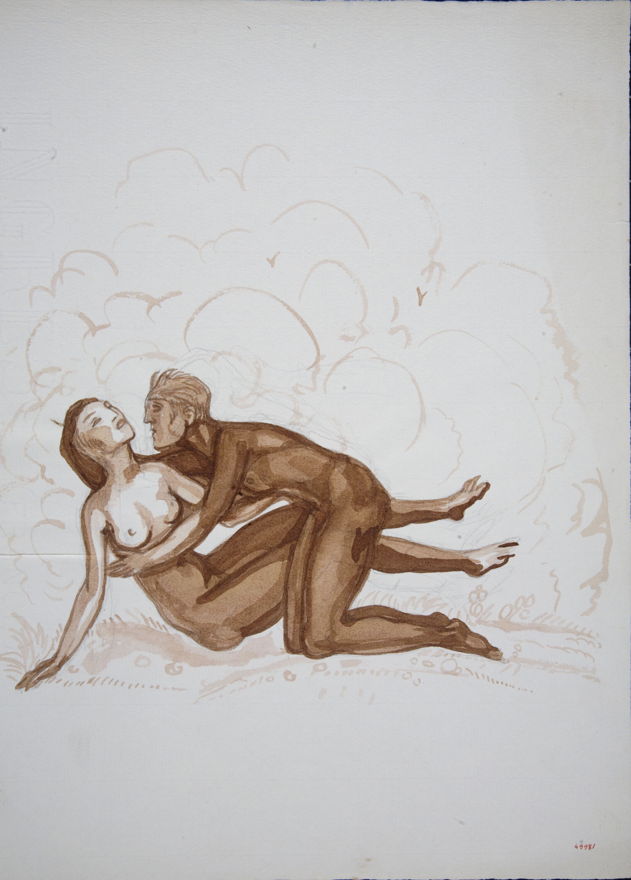 image for: Ismael Smith - Parella en actitud amorosa - 1933